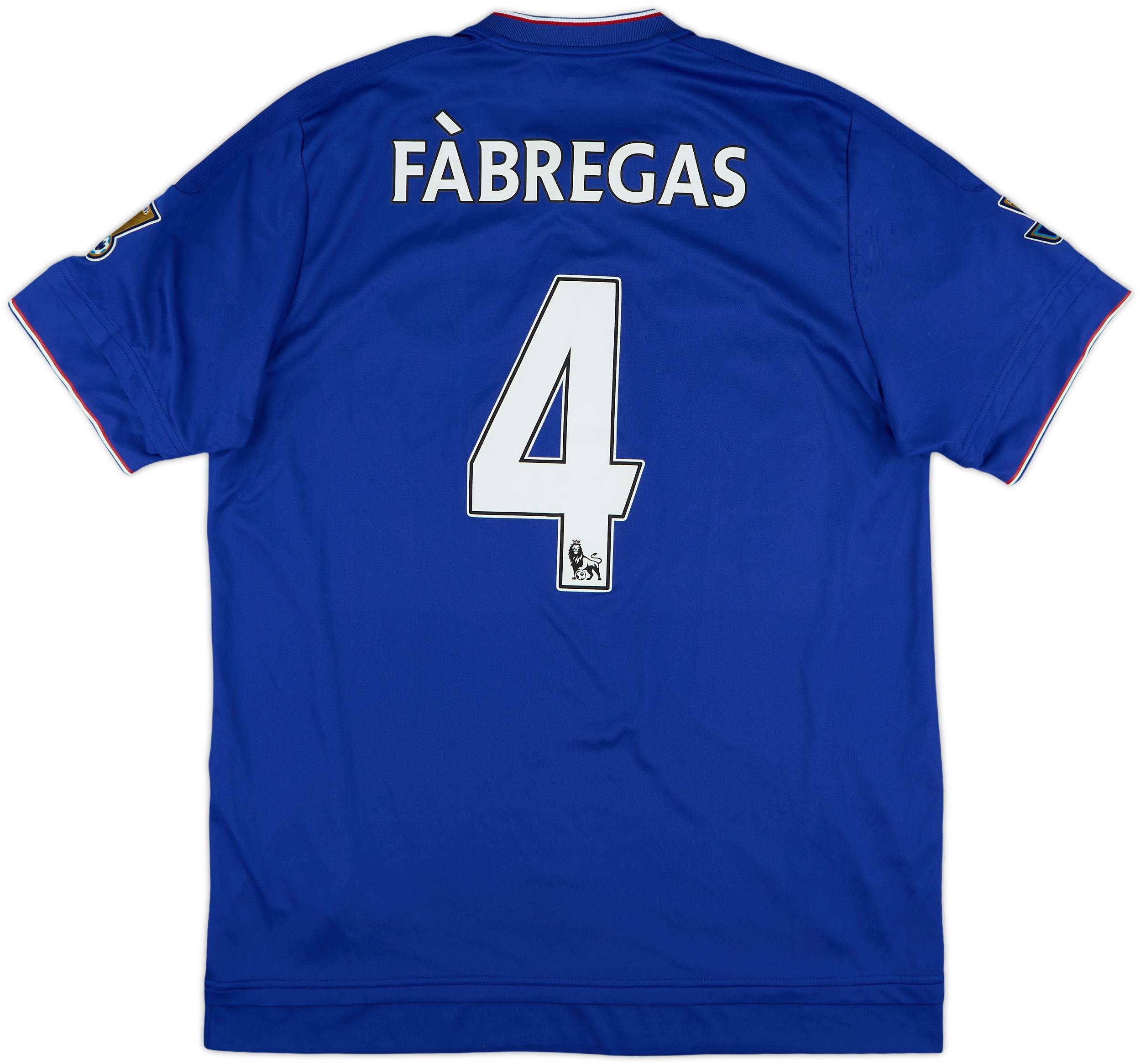 Chelsea FC Fàbregas 4 サッカーシャツ 2015-16 Chelsea Home Shirt Fabregas #4 - 8/10 - (L)