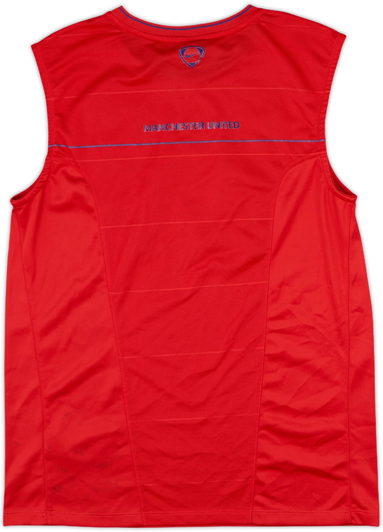 トップス NIKE Manchester United Red vest soccer 2007-08 Manchester United Nike Training Vest - 7/10 - (M)