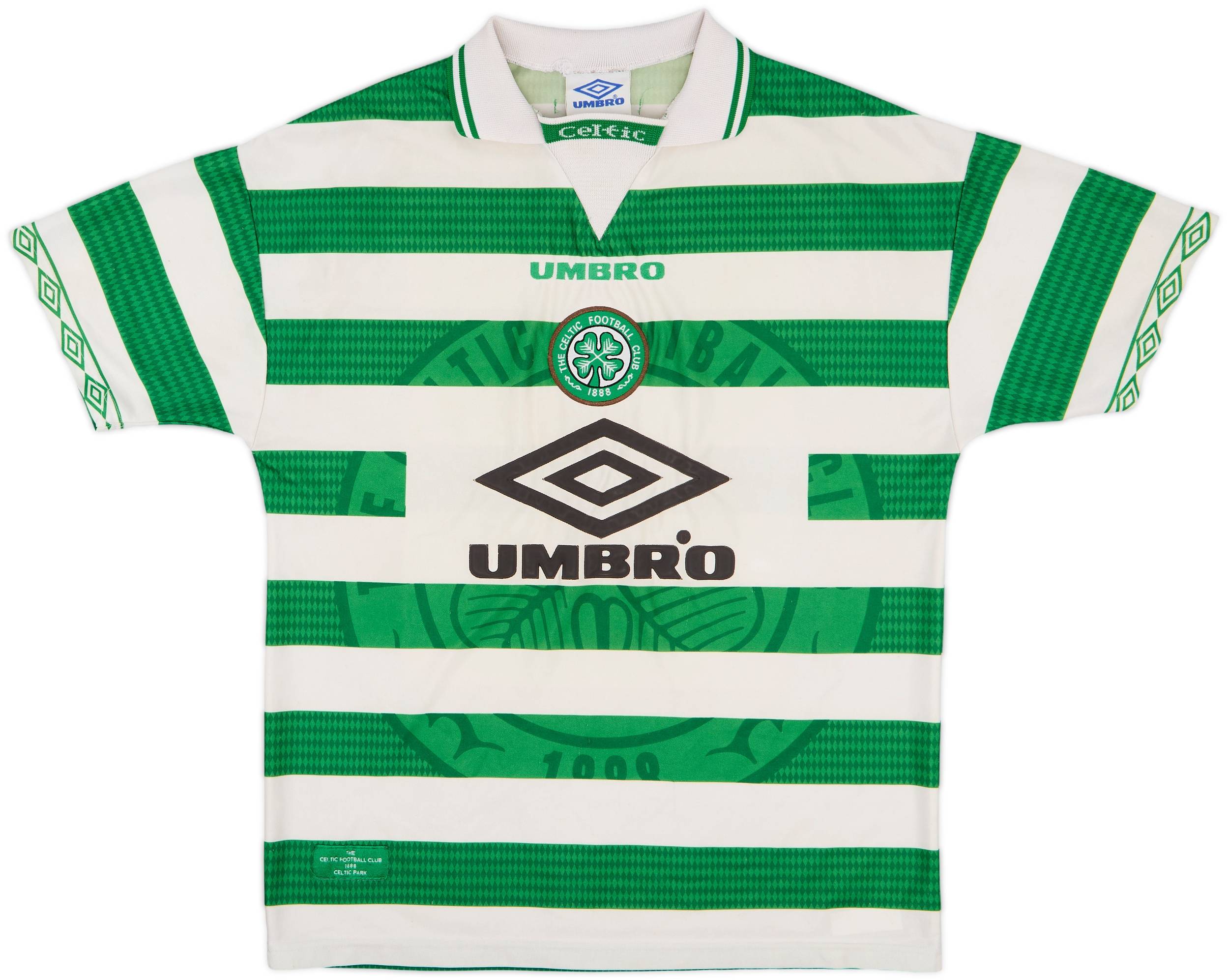 1997-99 Celtic Home Shirt Larsson #7 - 5/10 - (L)