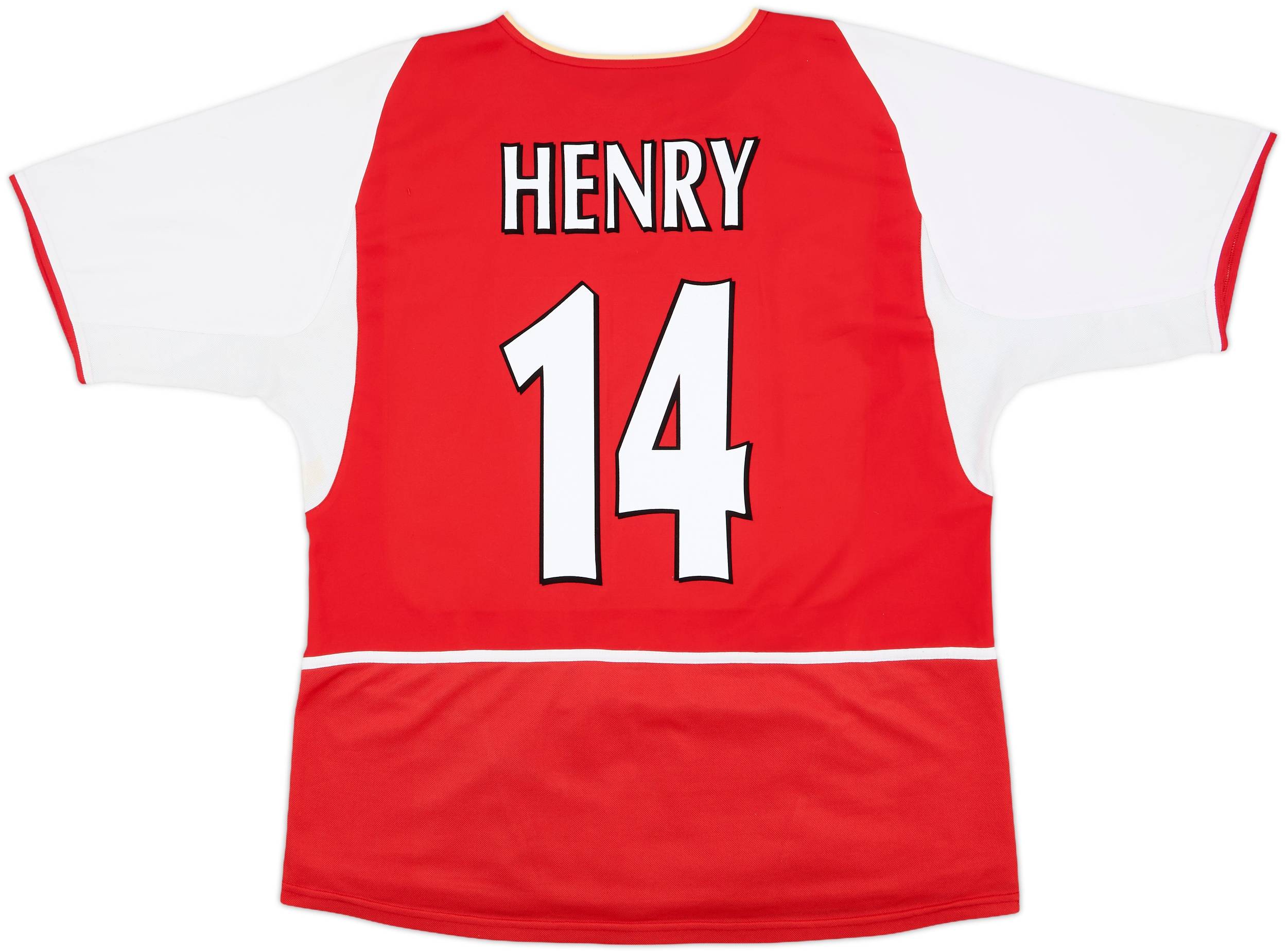 2002-04 Arsenal Home Shirt Henry #14 - 7/10 - (XL)