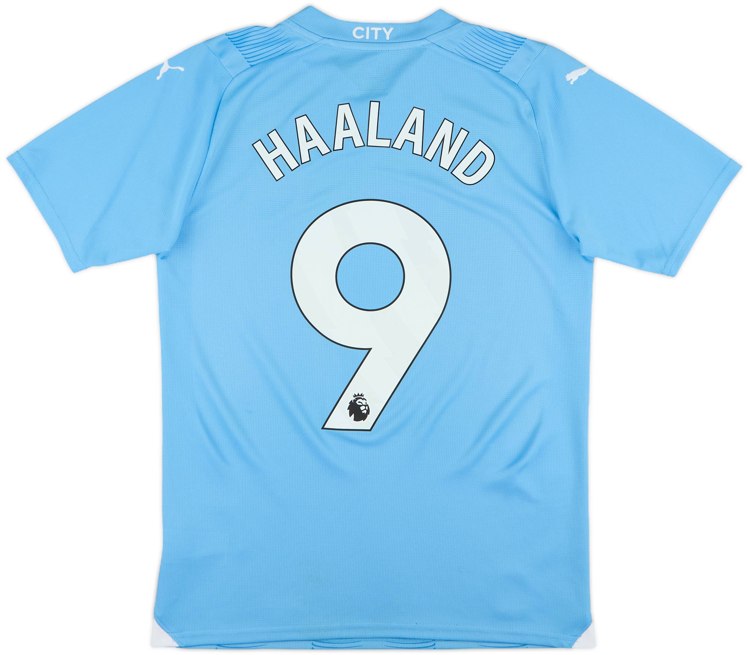 2023-24 Manchester City Home Shirt Haaland #9 - 10/10 - (S)