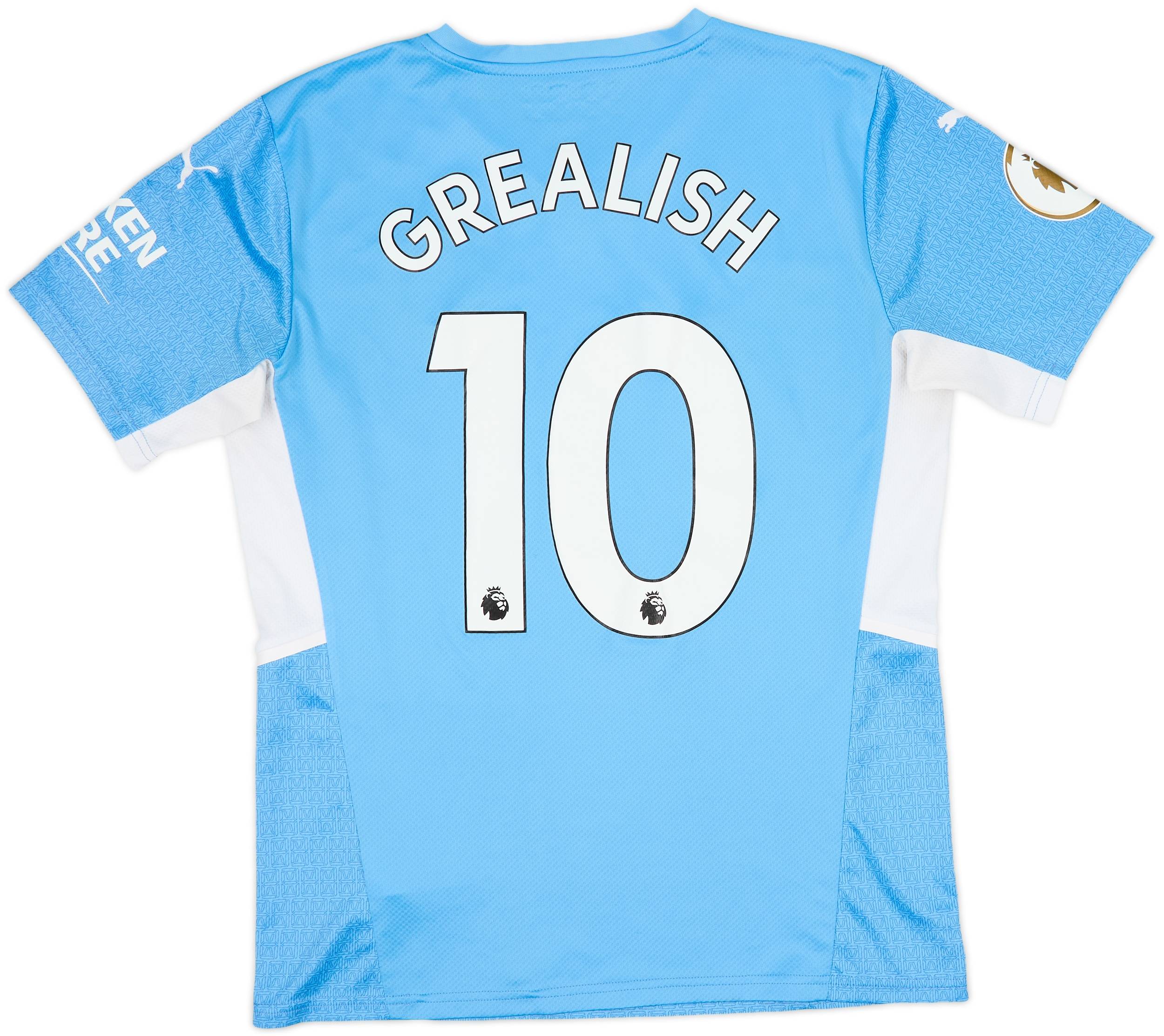 2021-22 Manchester City Home Shirt Grealish #10 - 8/10 - (M)