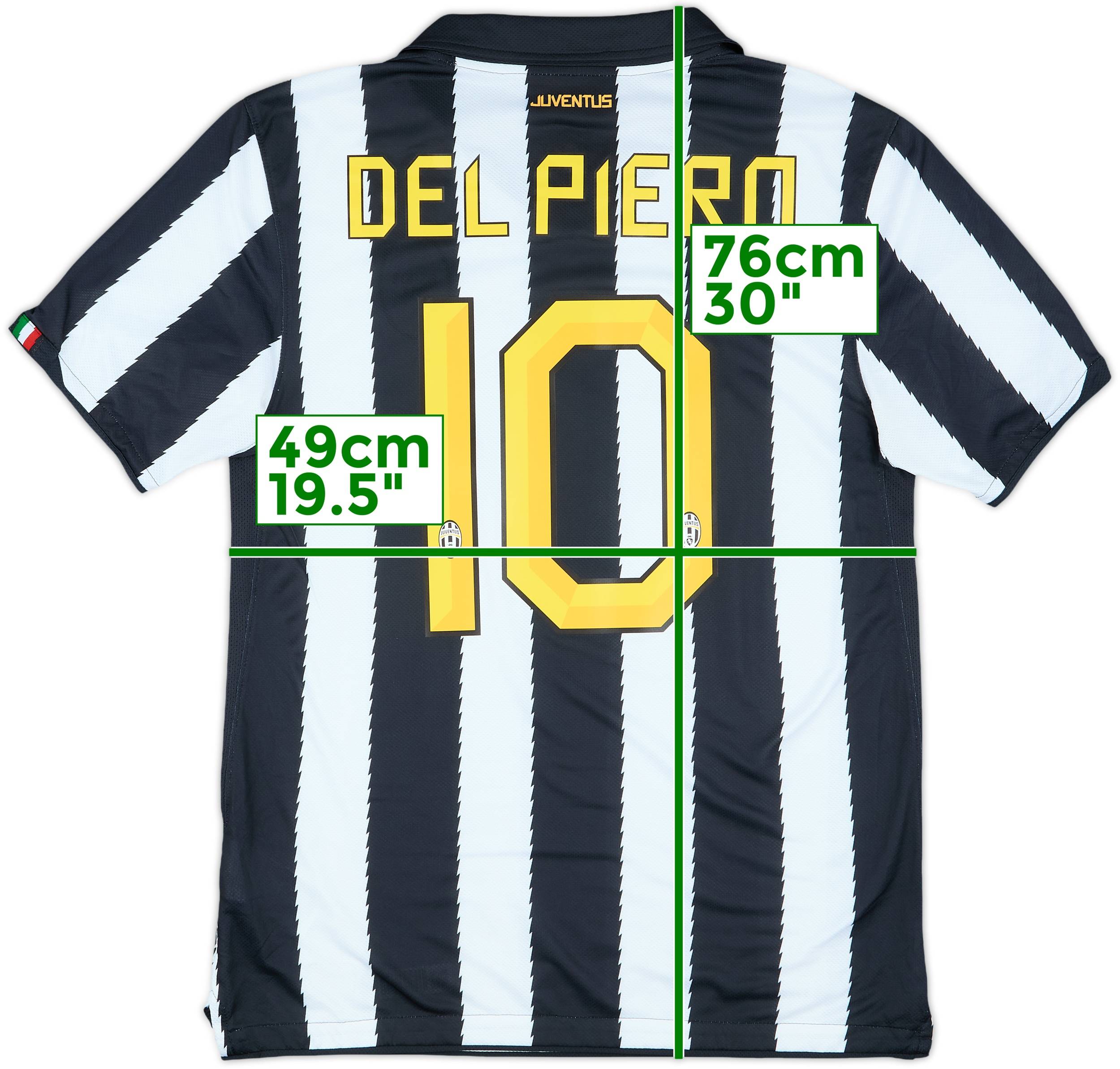 難ありJUVENTUS DEL PIERO 10 ユニフォーム 2010-11 Juventus Home Shirt Del Piero #10 - 8/10 - (M)