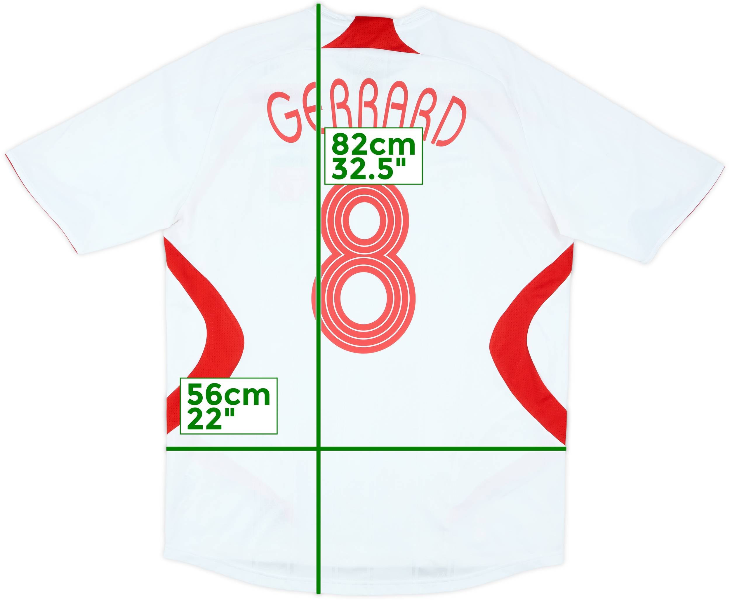 リバプール GERRARD 8番 ユニフォーム 2007-08 Liverpool Away Shirt Gerrard #8 - 7/10 - (L)