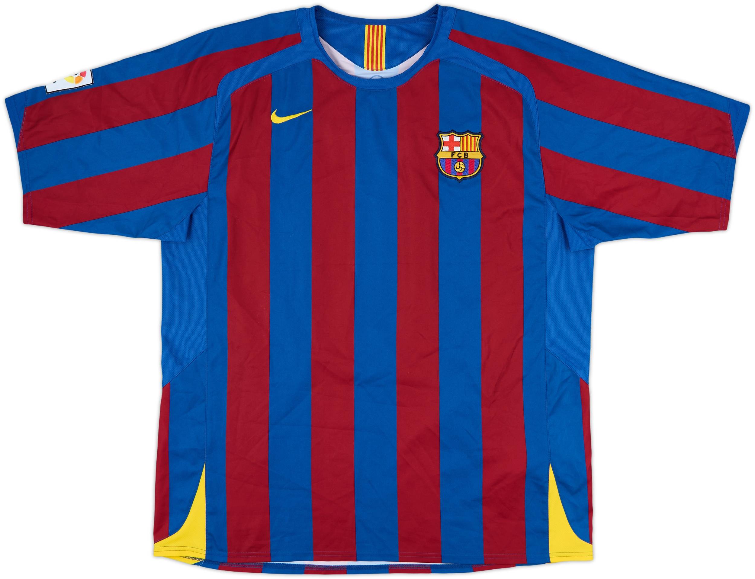 2005-06 Barcelona Home Shirt Ronaldinho #10 - 10/10 - (XL)