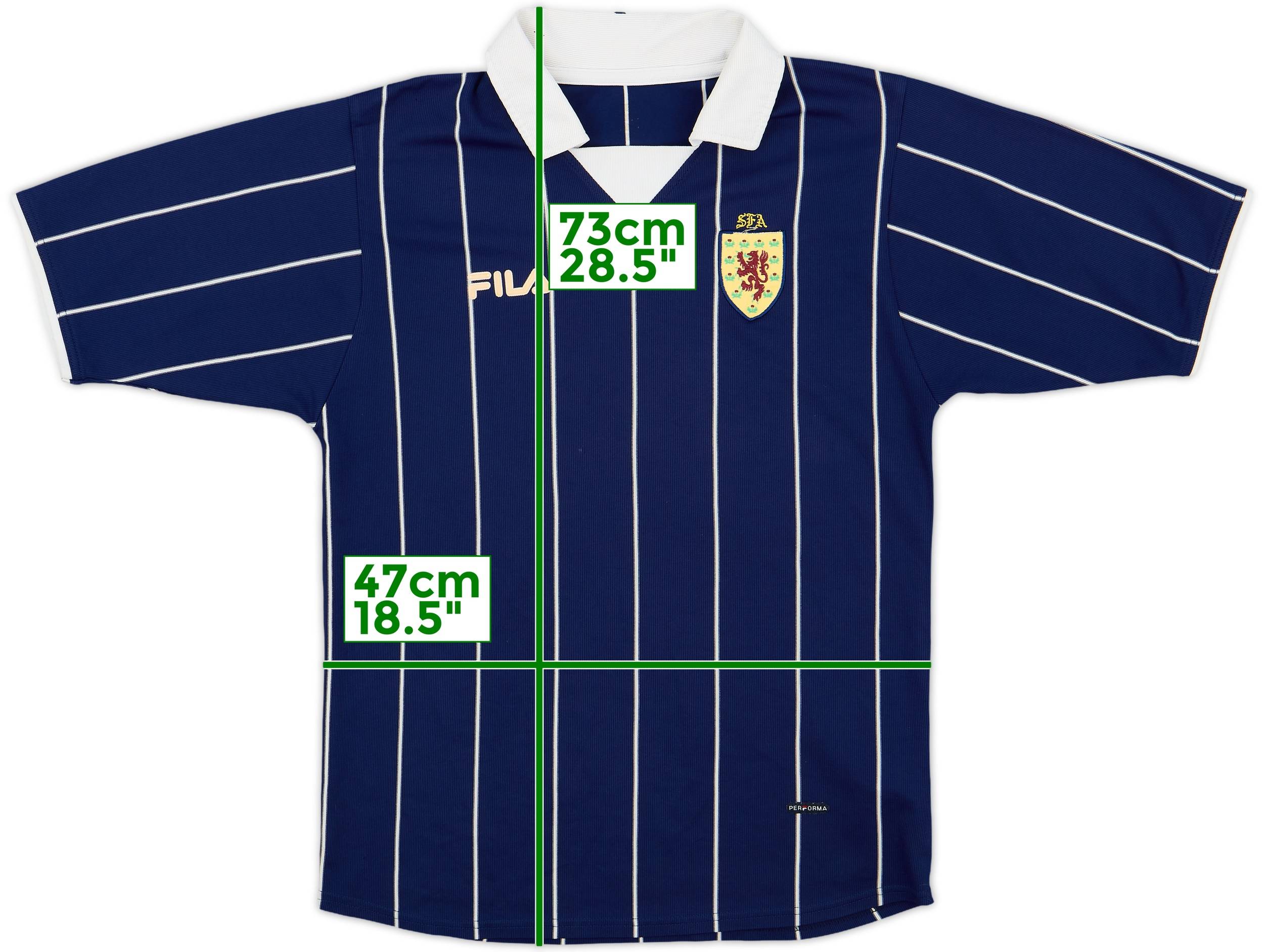 2002/03 FILA スコットランド代表 ホーム サッカーゲームシャツ 2002/03 FILA スコットランド代表 ホーム サッカーゲームシャツ