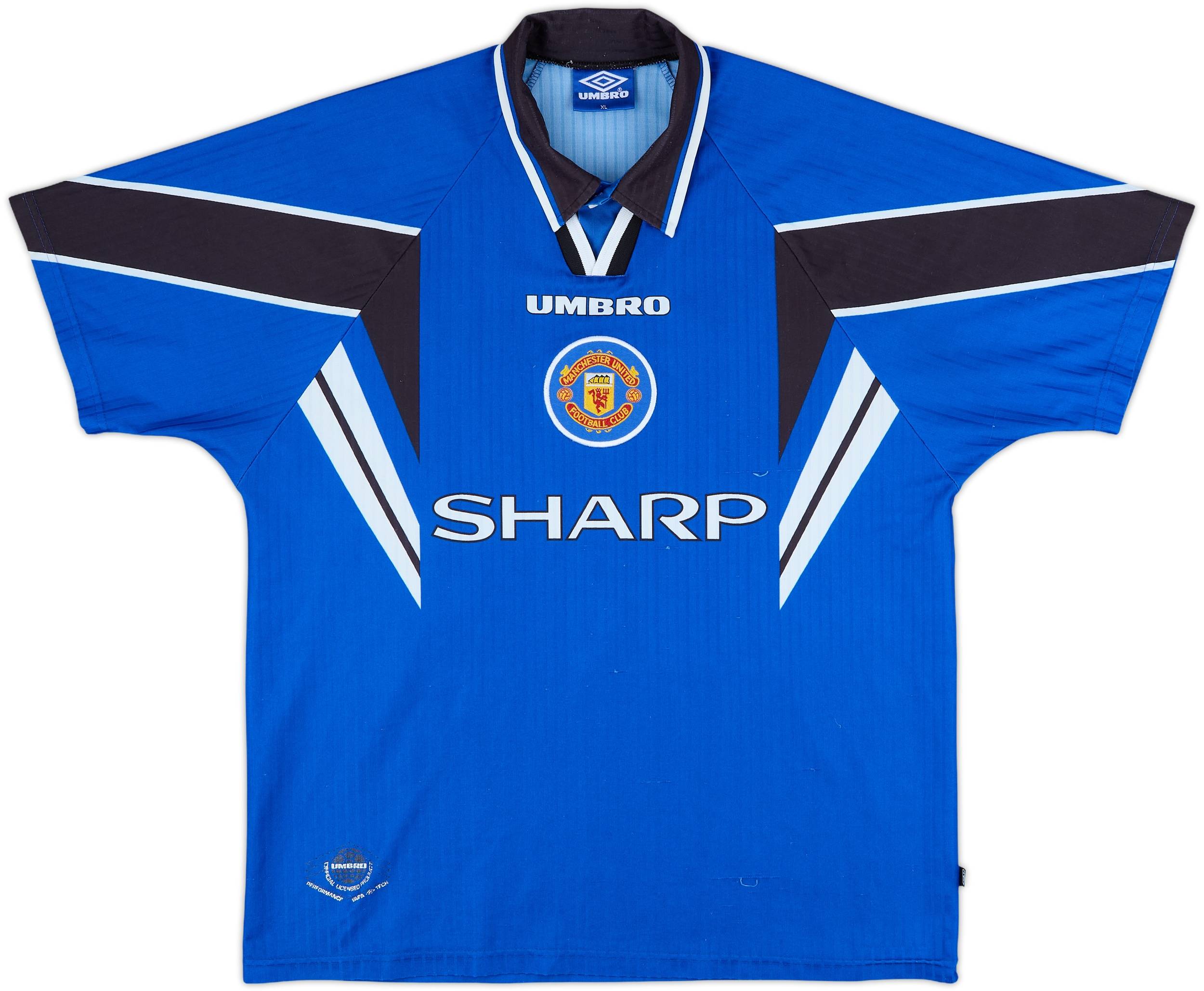 1996-98 Manchester United Third Shirt Beckham #10 - 8/10 - (XL)