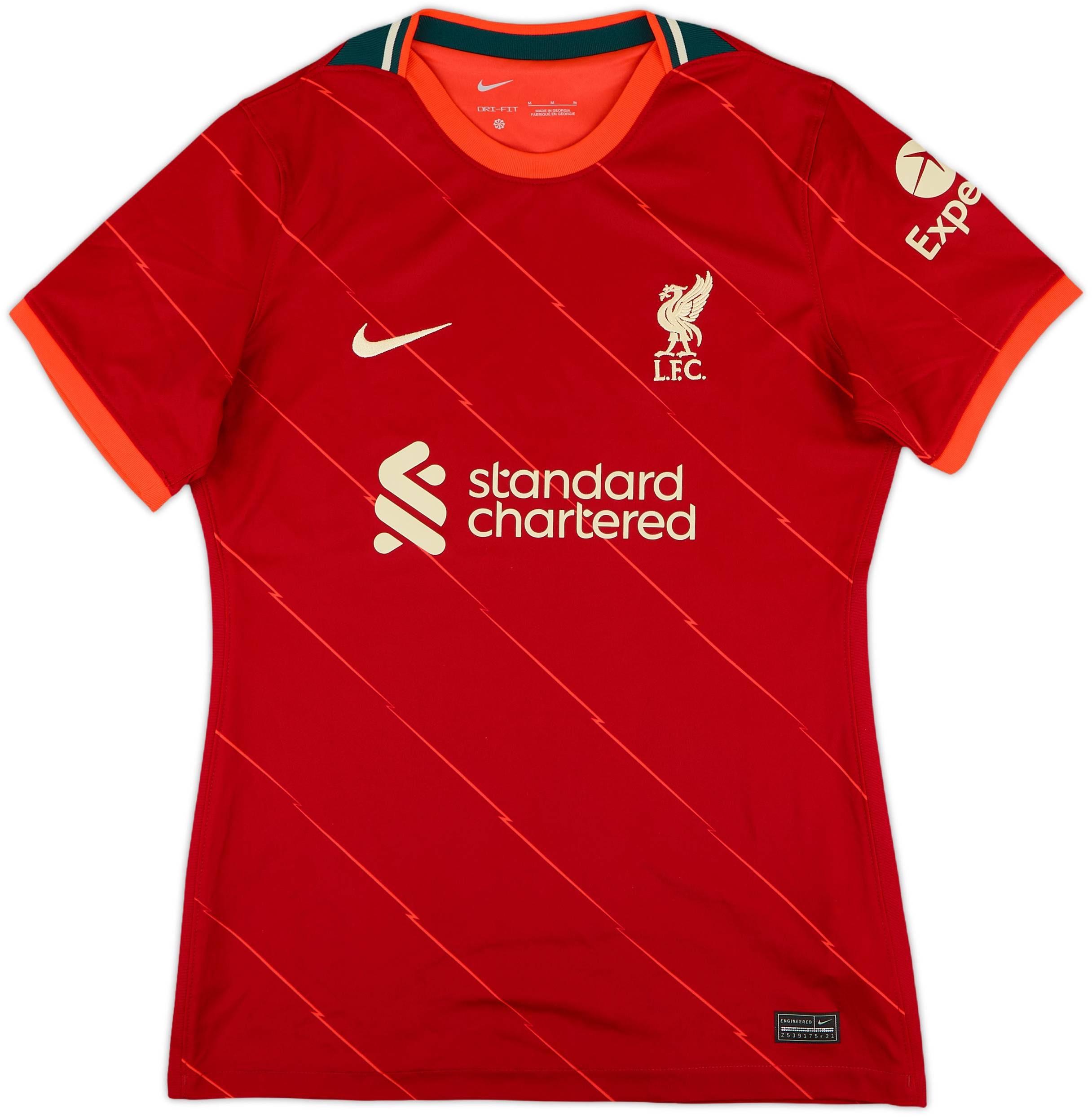 新品未開封　LIVERPOOL F.C. レッド Tシャツ Mサイズ 2021-22 Liverpool Home Shirt - 8/10 - (Women's M)