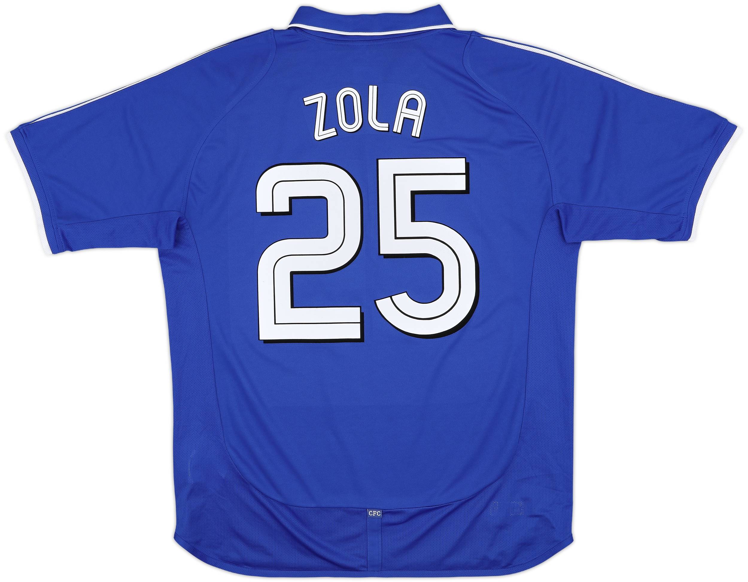 2001-03 Chelsea Home Shirt Zola #25 - 8/10 - (L)