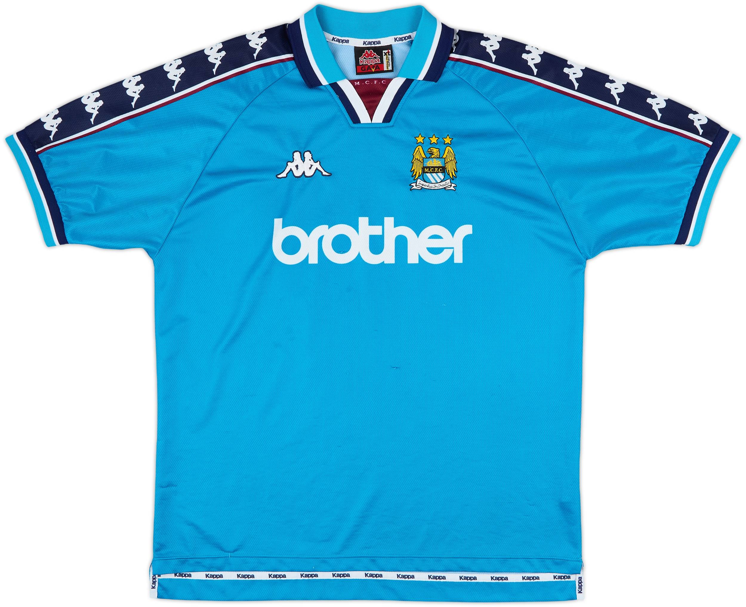 1997-99 Manchester City Home Shirt - 8/10 - (XL)