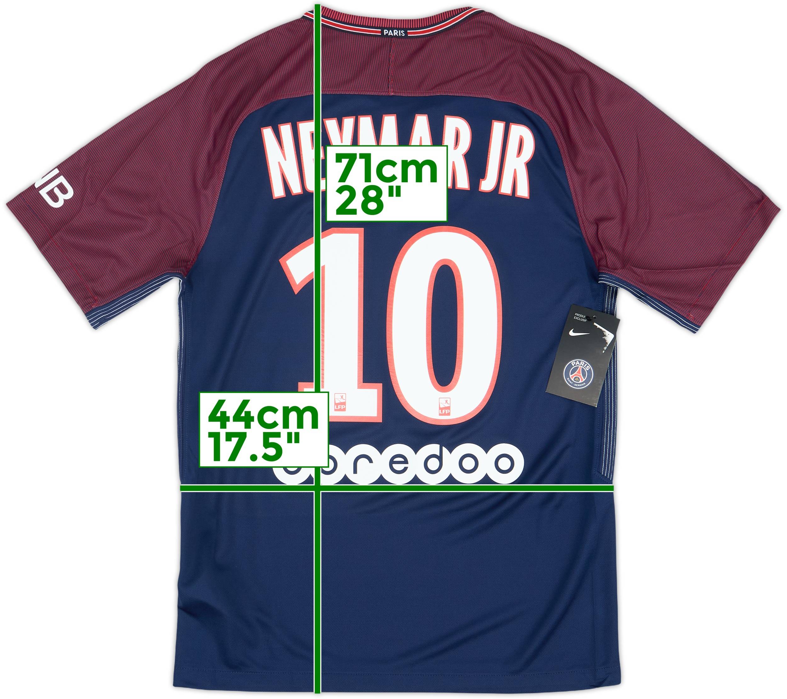 2017-18 Paris Saint-Germain Home Shirt Neymar Jr #10 (S)