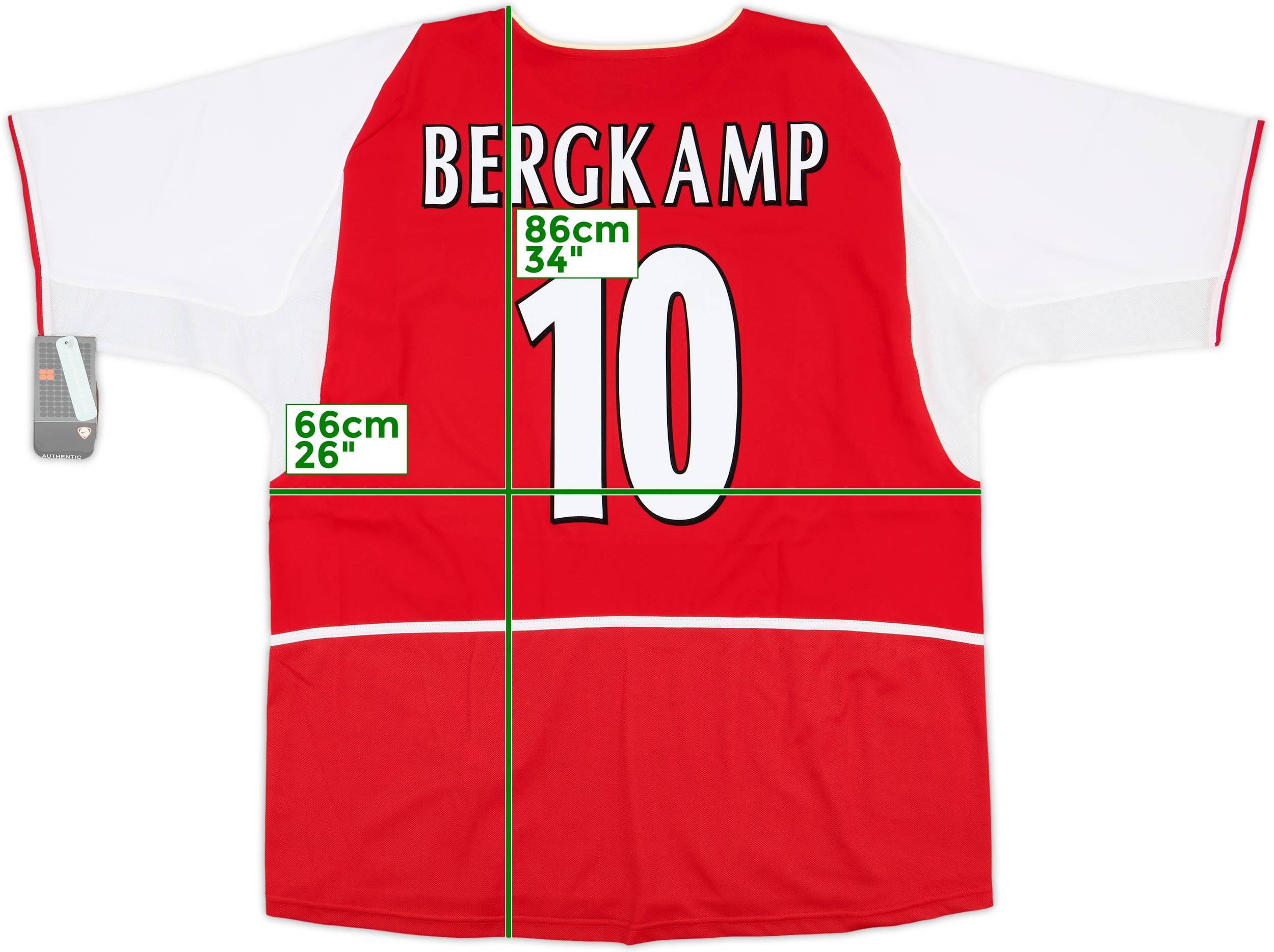 2002-04 Arsenal Home Shirt Bergkamp #10 (XXL)
