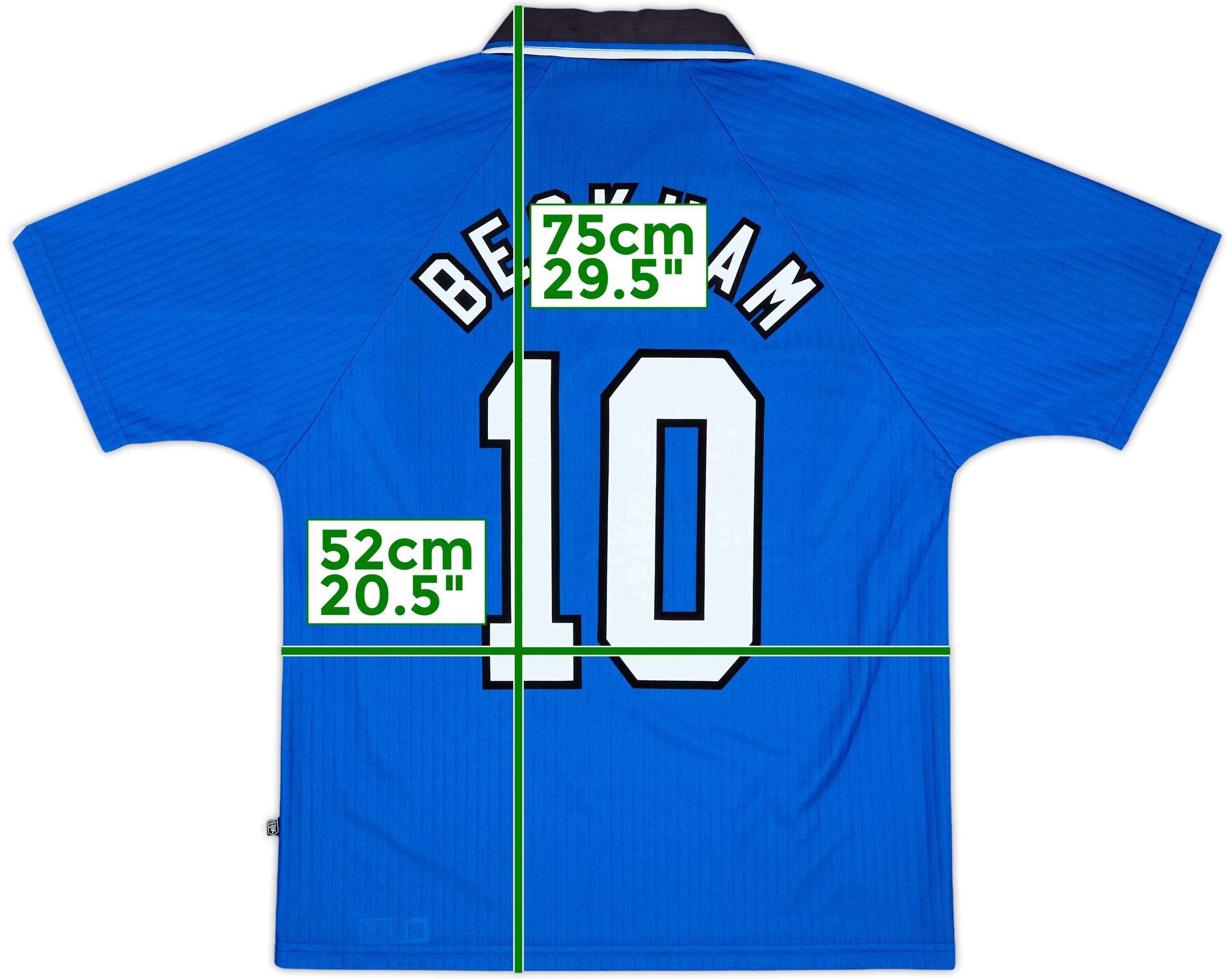 マンチェスター・ユナイテッド シャツ 96 BECKHAM 10 1996-98 Manchester United Home Shirt Beckham #10 - 6/10 - (M)