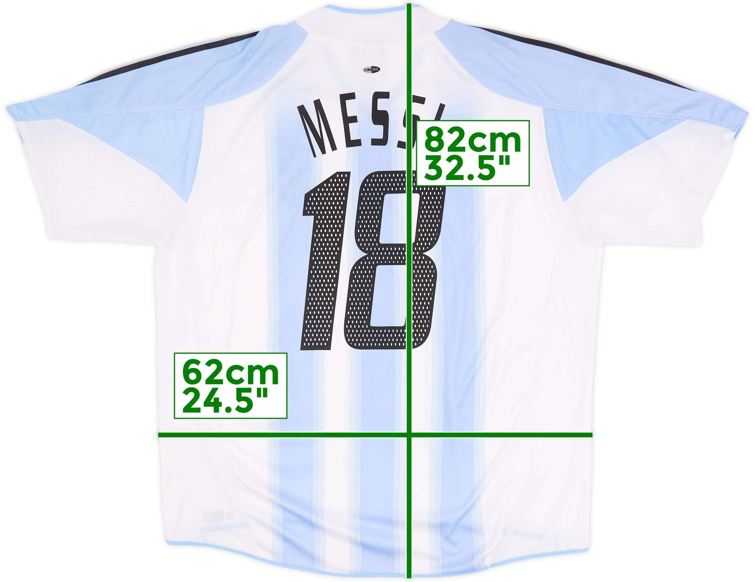 2004-05 Argentina Home Shirt Messi #18 - 10/10 - (XL/XXL)