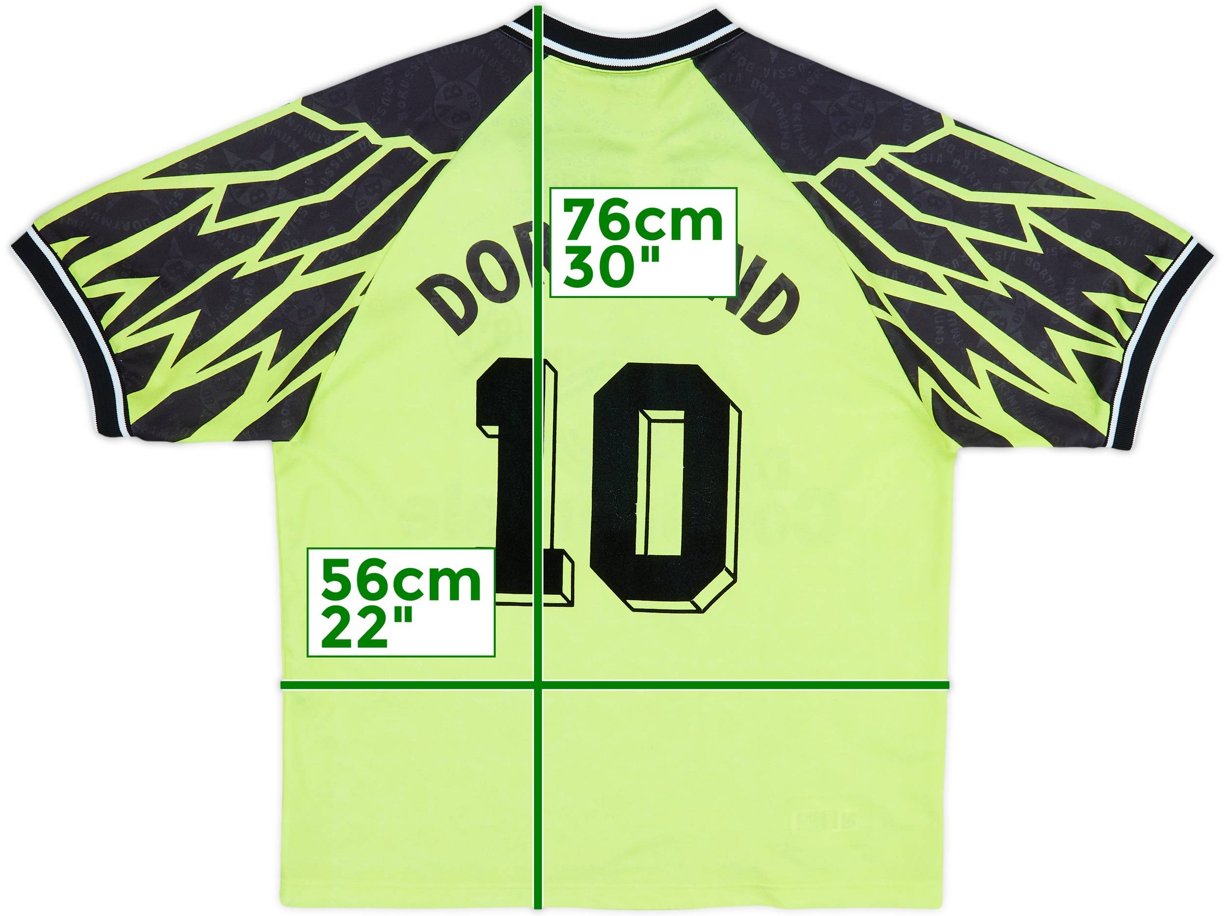 1994-95 Borussia Dortmund Home Shirt #10 - 8/10 - (L)