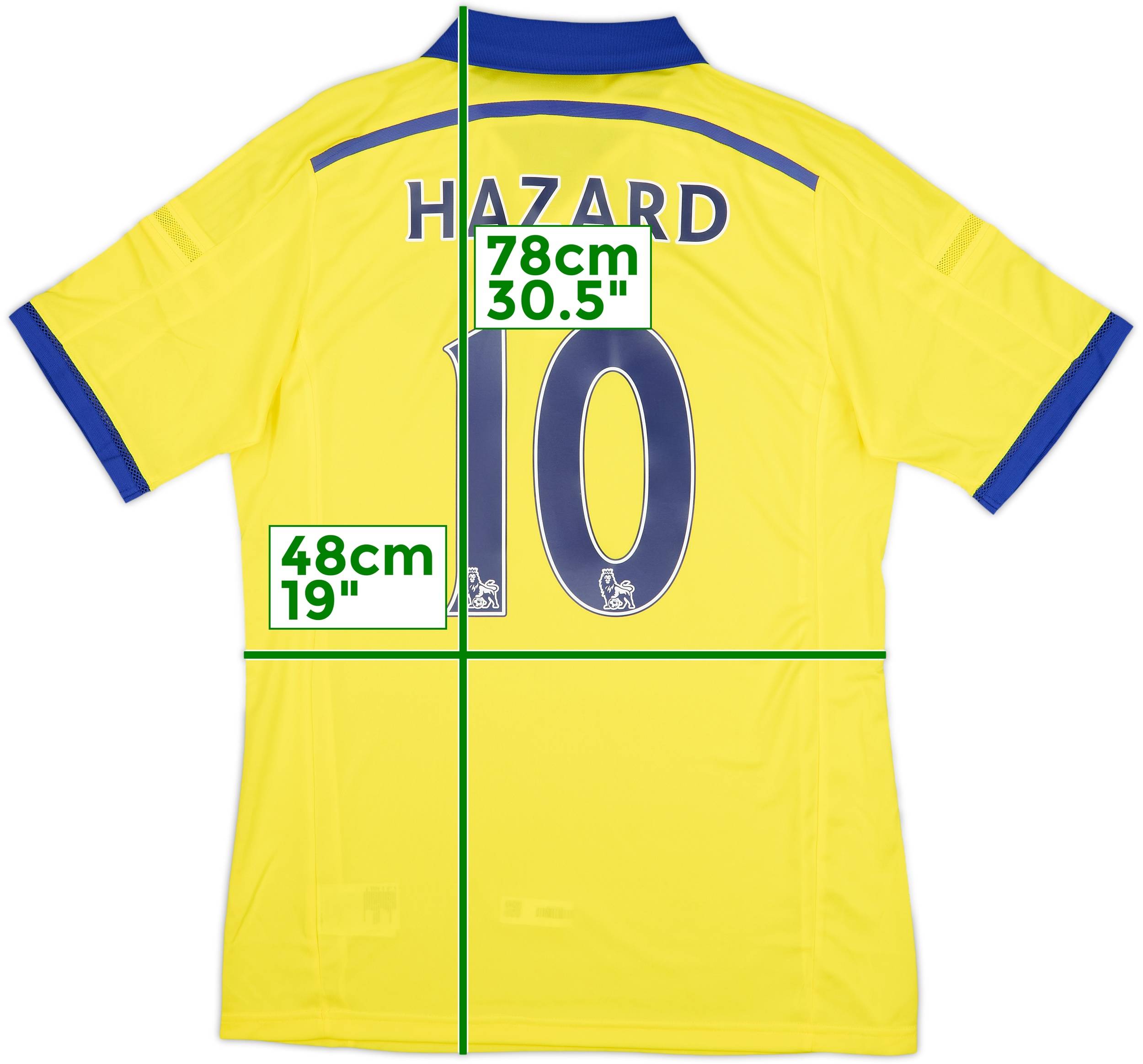 Chelsea HAZARD 10 シャツ 2016-17 Chelsea Home Shirt Hazard #10 - 6/10 - (S)