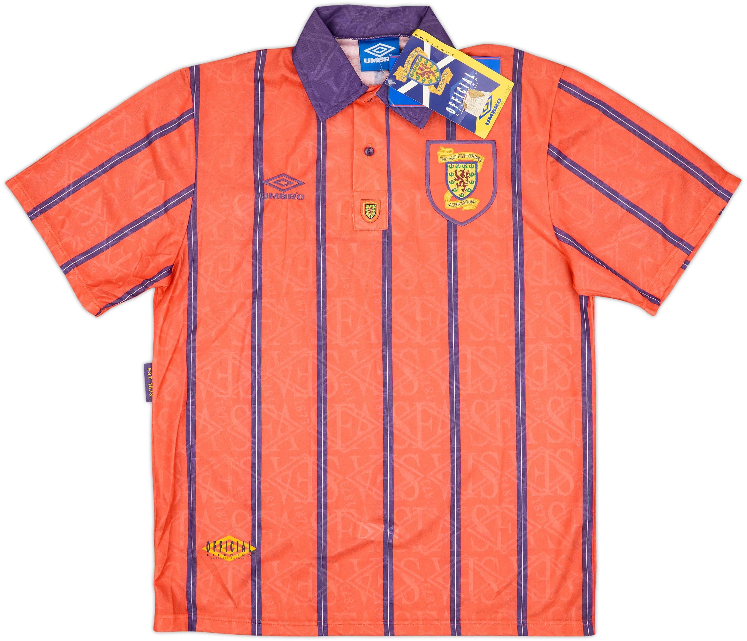 アンブロ　スコットランド代表　1993/95 アウェイ　ユニフォーム 1993-95 Scotland Away Shirt (L)
