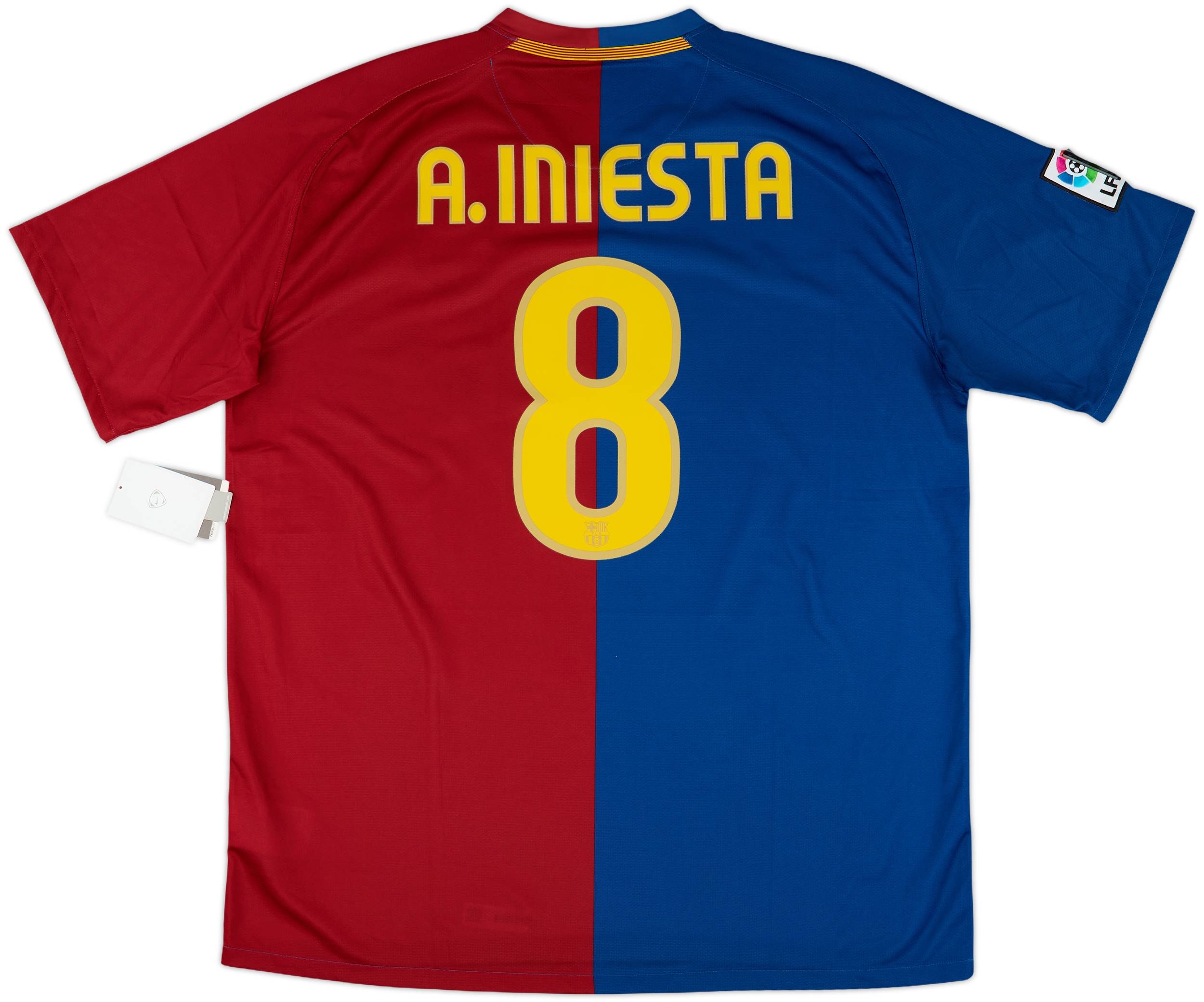 CAPITTEN キャピテンA. INIESTA 8シャツ 国立限定バルセロナ 2008-09 Barcelona Home Shirt A.Iniesta #8 (XL)