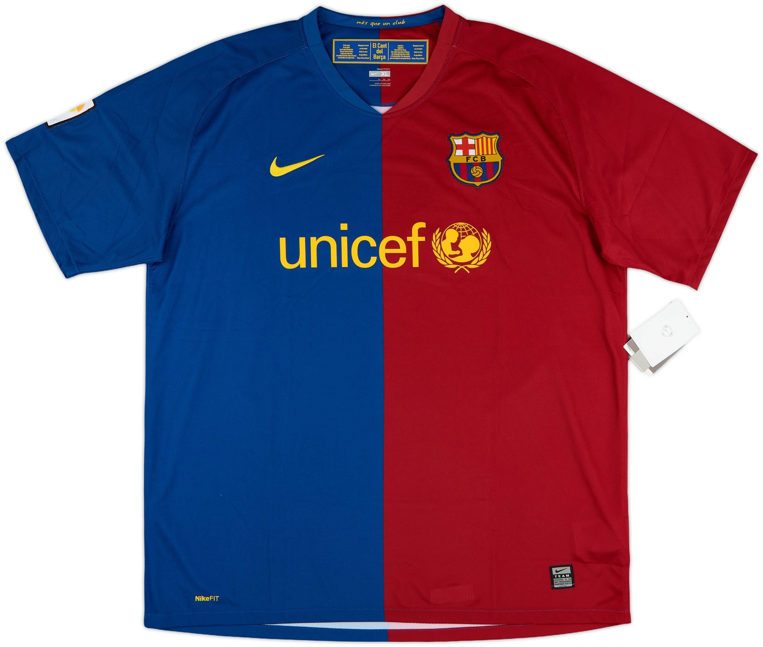 2008-09 Barcelona Home Shirt A.Iniesta #8 (XL)