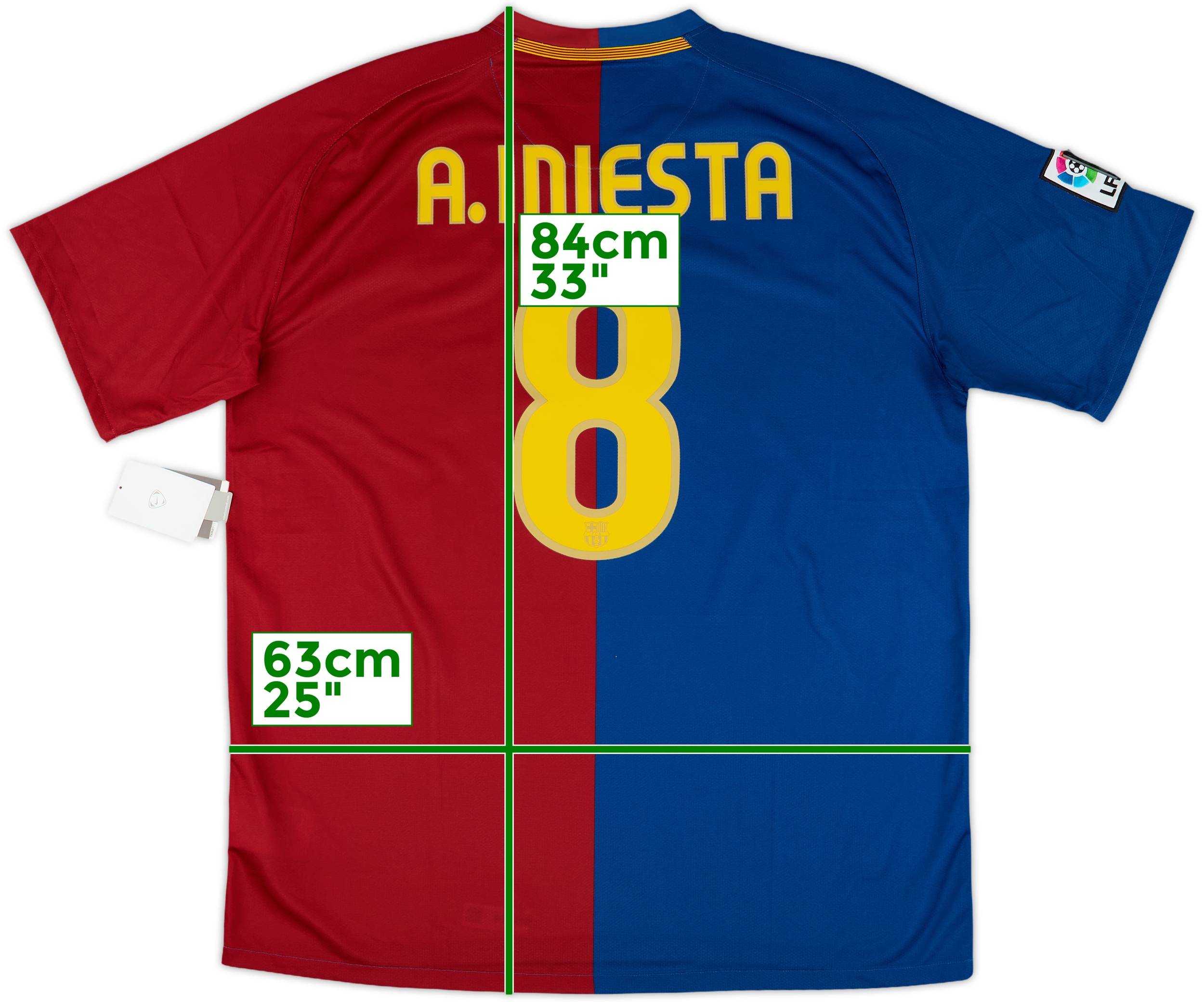 FC Barcelona A. INIESTA 8番シャツ 2008-09 Barcelona Home Shirt A.Iniesta #8 (XL)