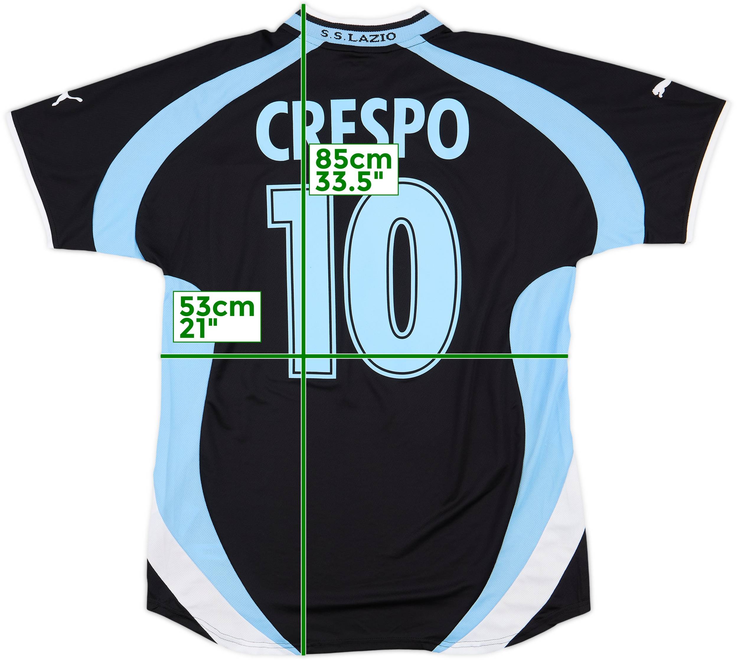 2000-01 Lazio Away Shirt Crespo #10 (L)