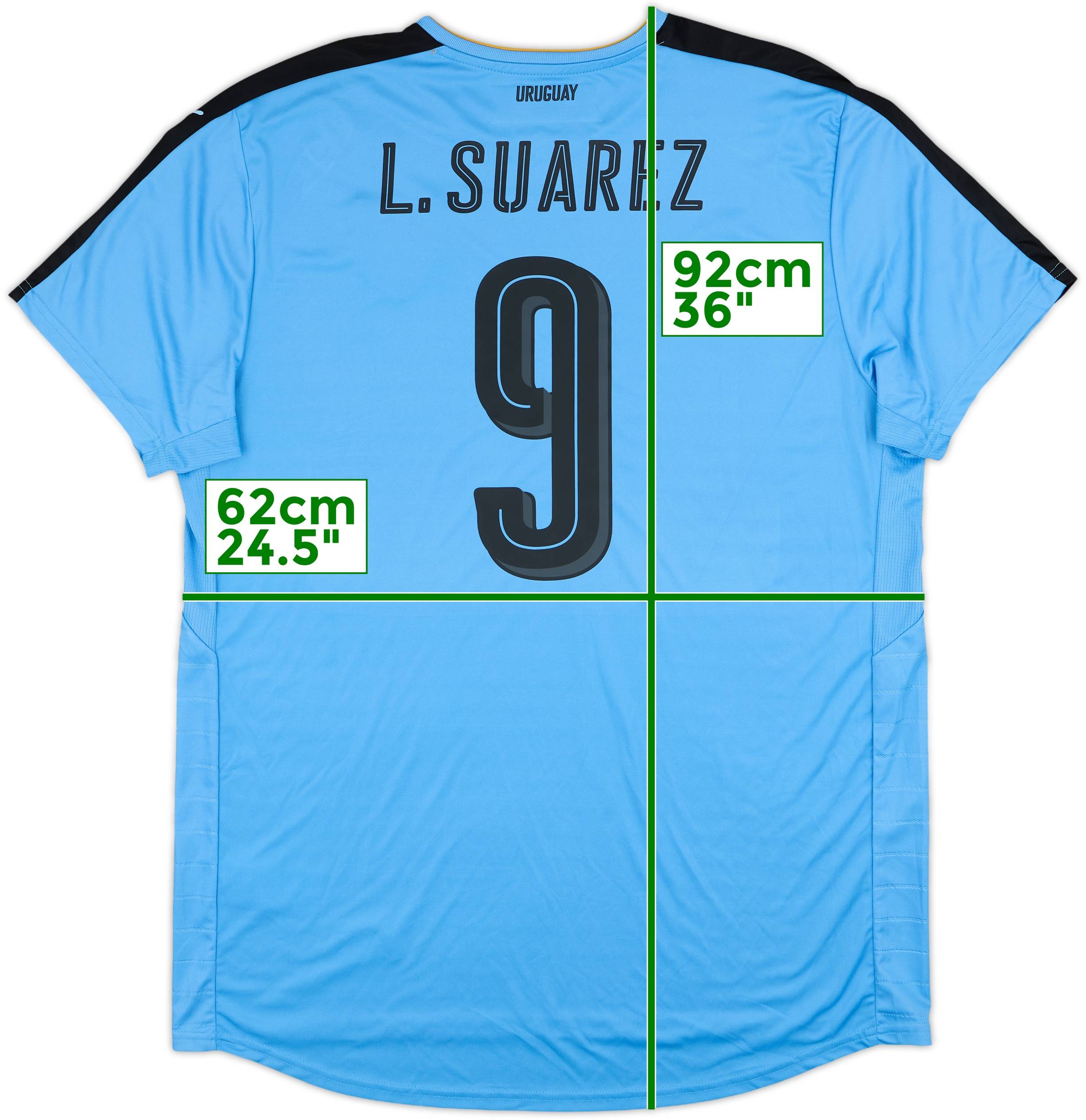 2016-17 Uruguay Home Shirt L. Suarez #9 (XXL)