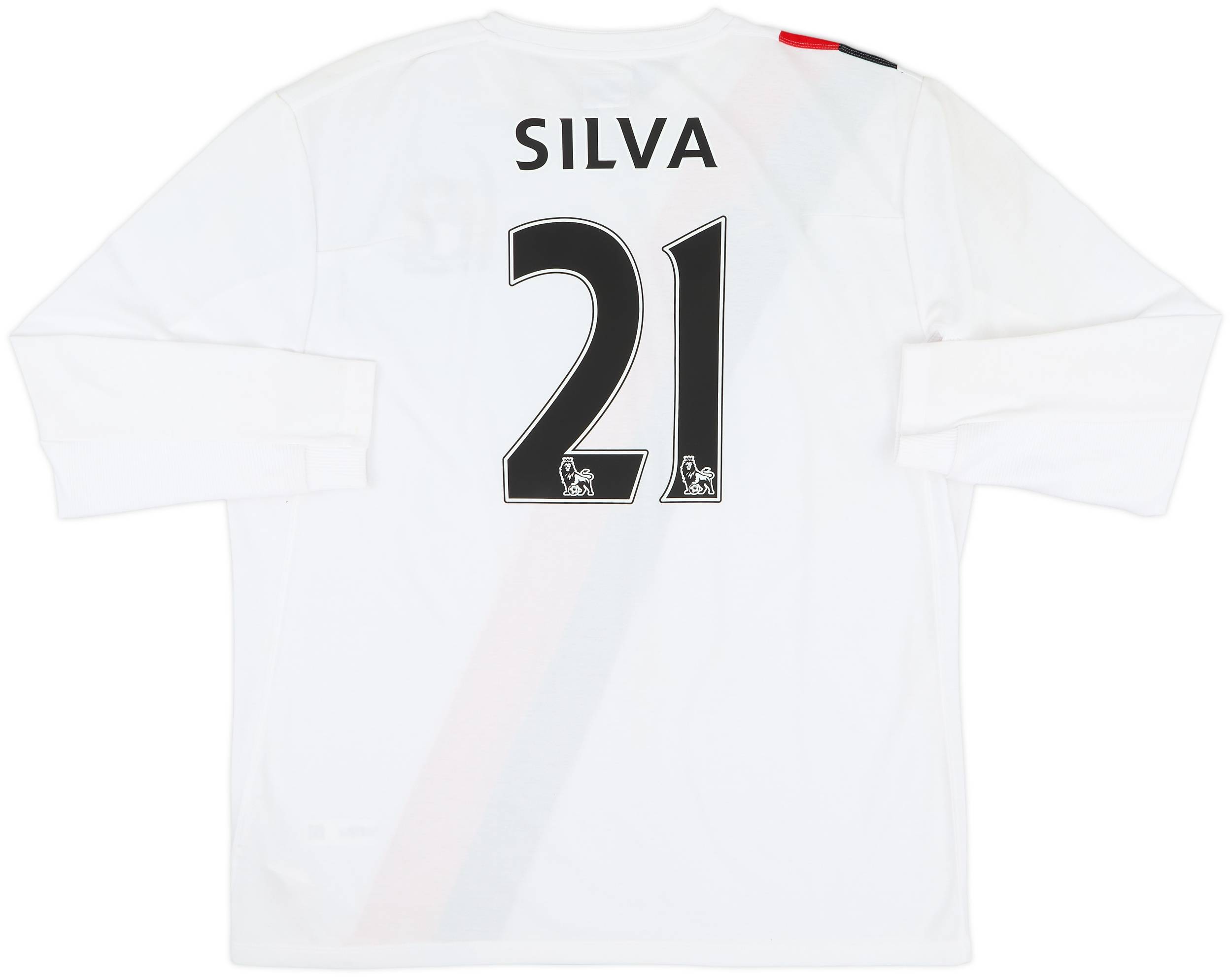 2009-11 Manchester City Third L/S Shirt Silva #21 (XL)