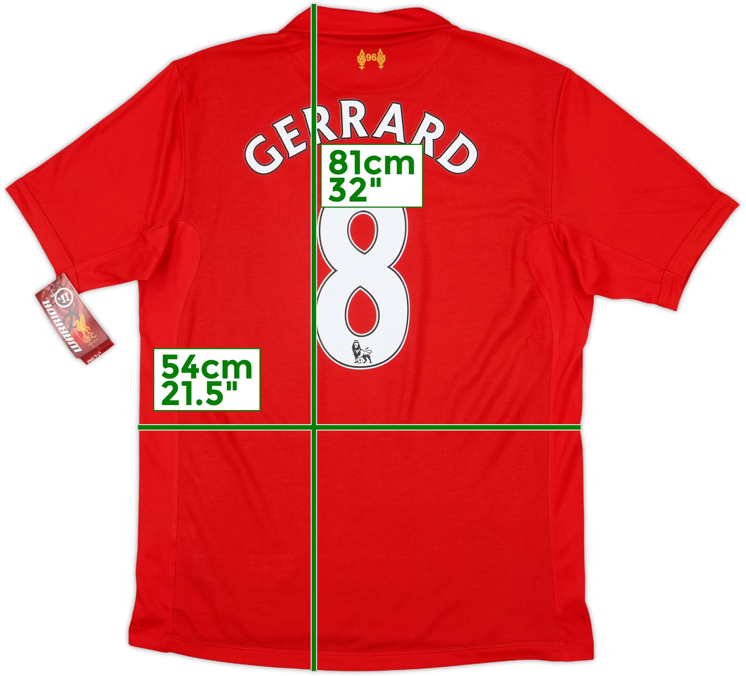 2012-13 Liverpool Home Shirt Gerrard #8 (L)