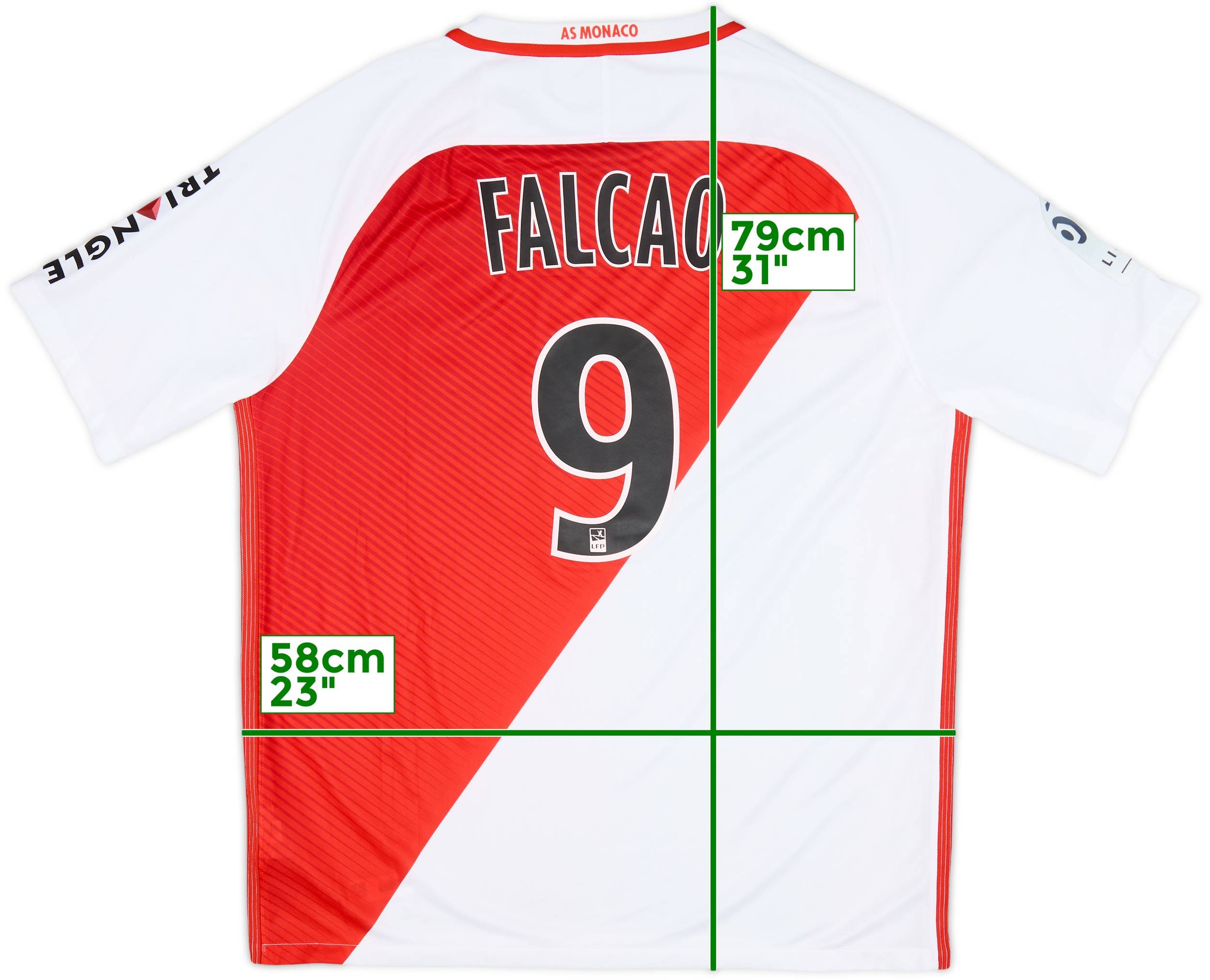 2016-17 Monaco Home Shirt Falcao #9 (XL)