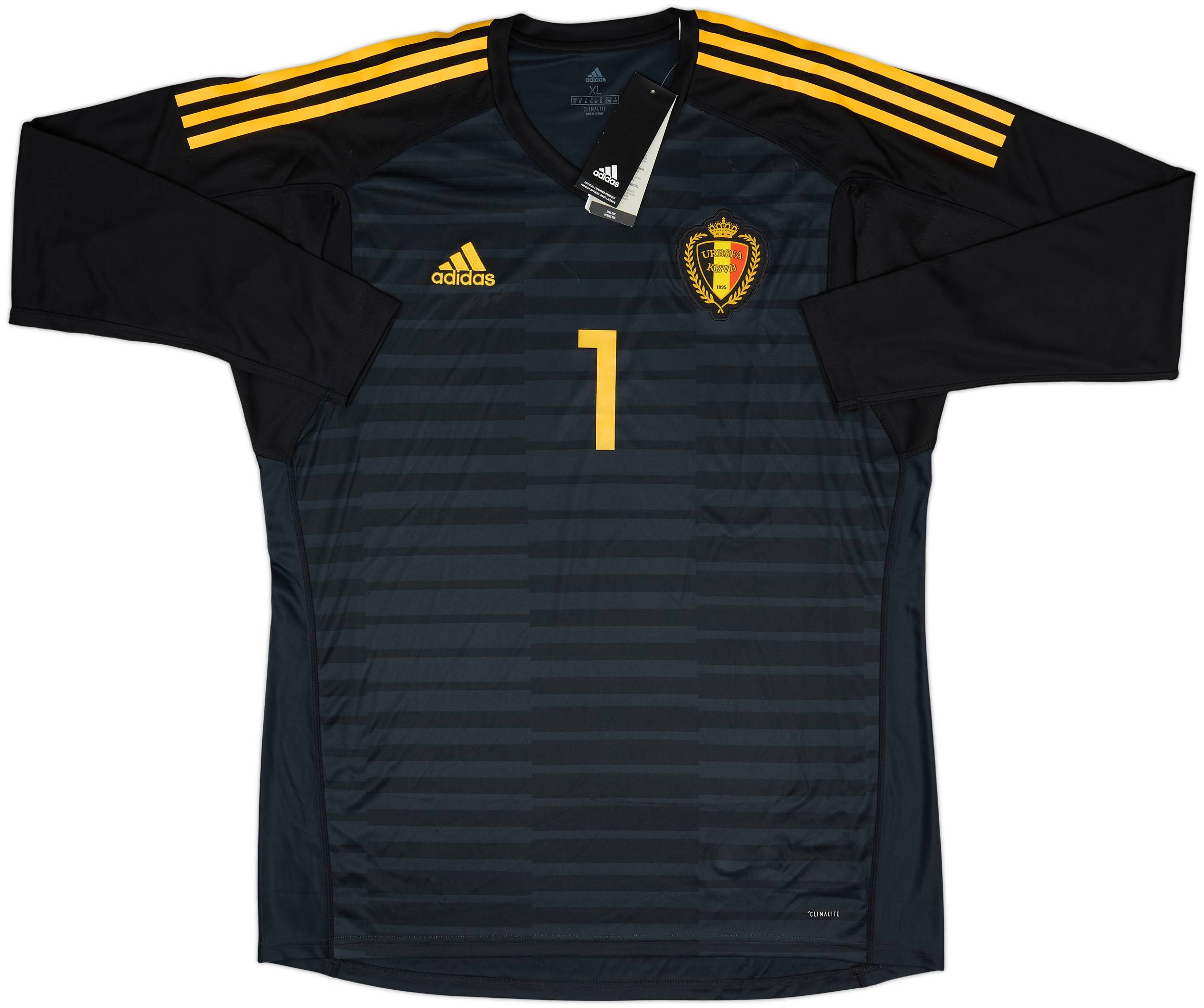 2018-19 Belgium GK Shirt Courtois #1 (XL)