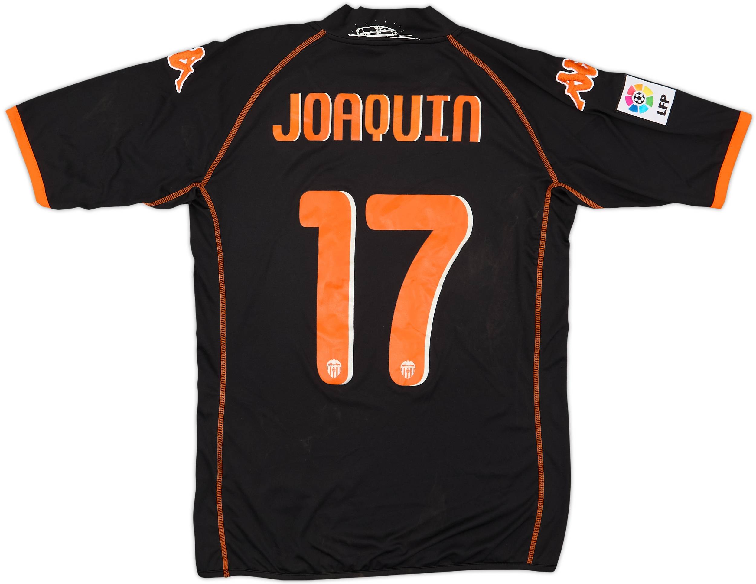 2009-10 Valencia Away Shirt Joaquin #17 (M)