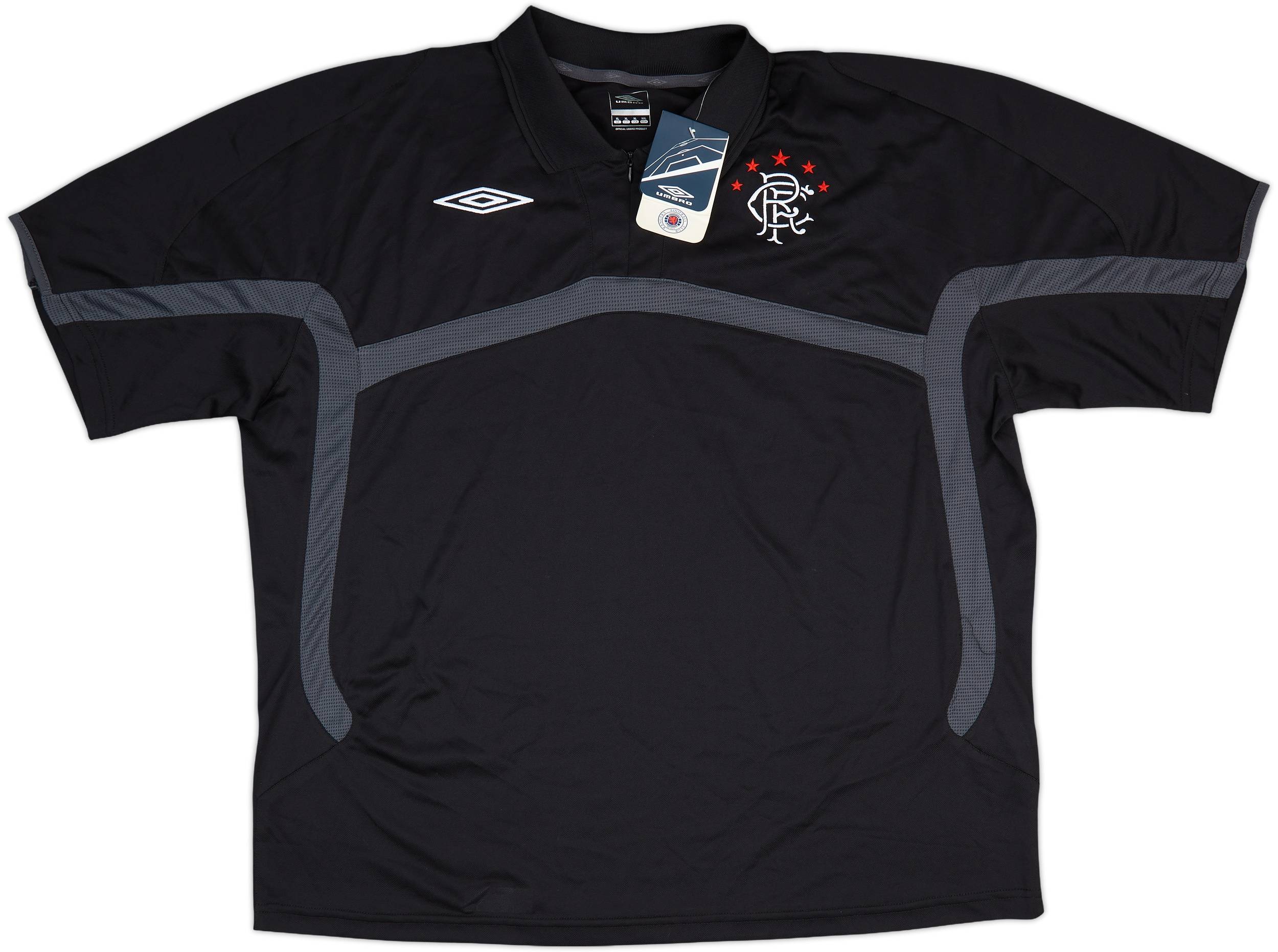 2009-10 Rangers Umbro 1/4 Zip Polo Shirt (XL)