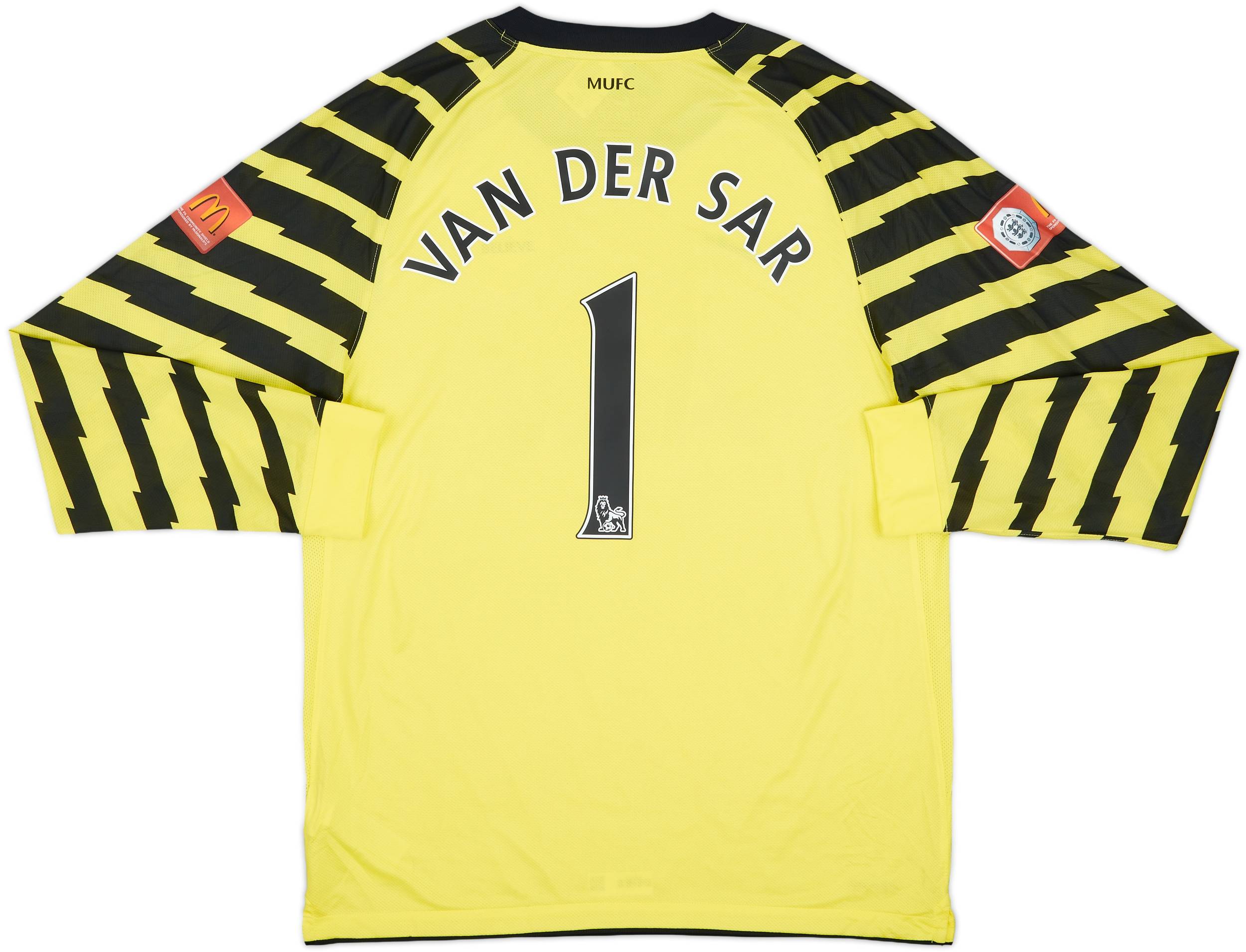 2010-11 Manchester United Yellow GK Shirt Van Der Sar #1 (L)