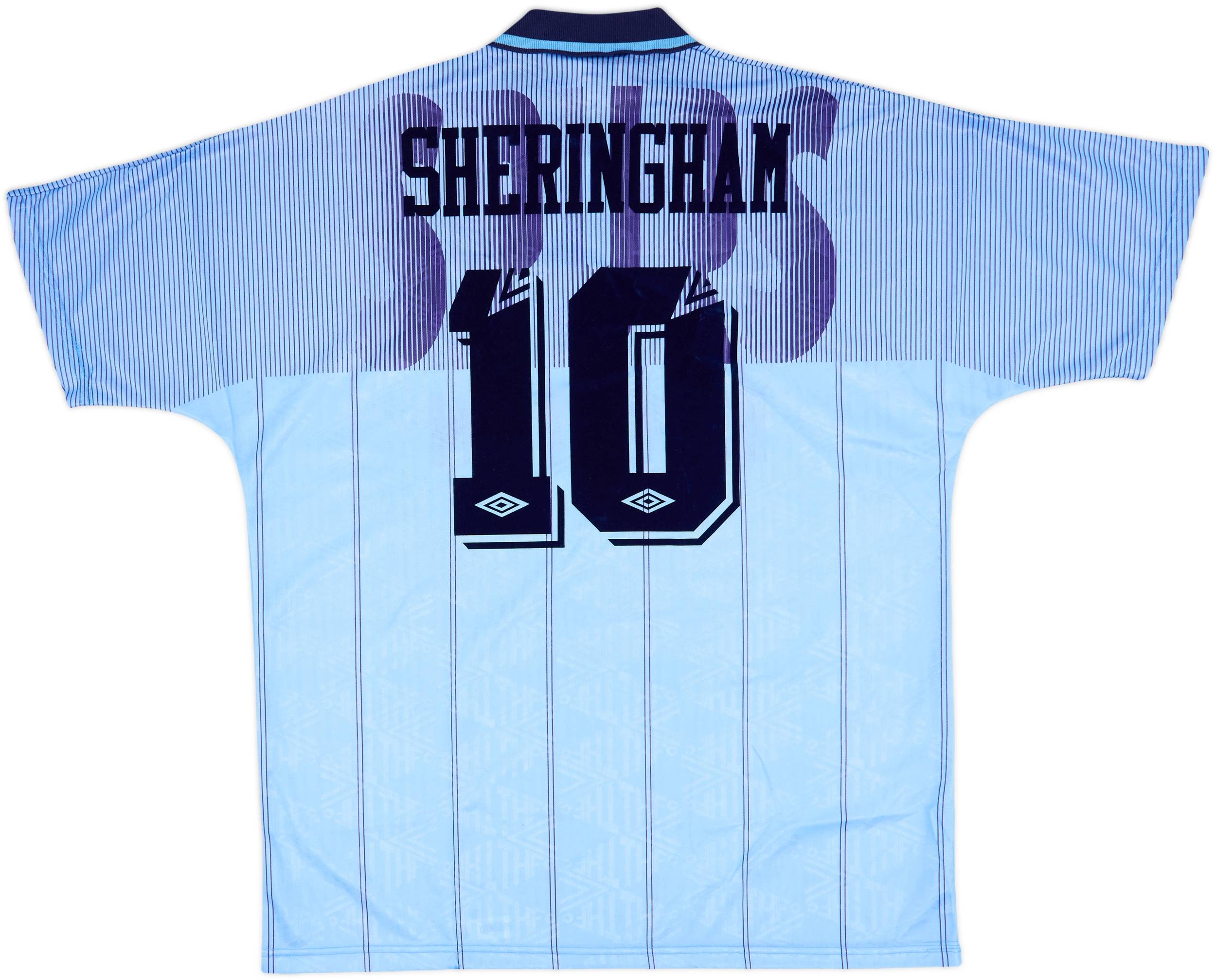 1991-94 Tottenham Third Shirt Sheringham #10 (XL)