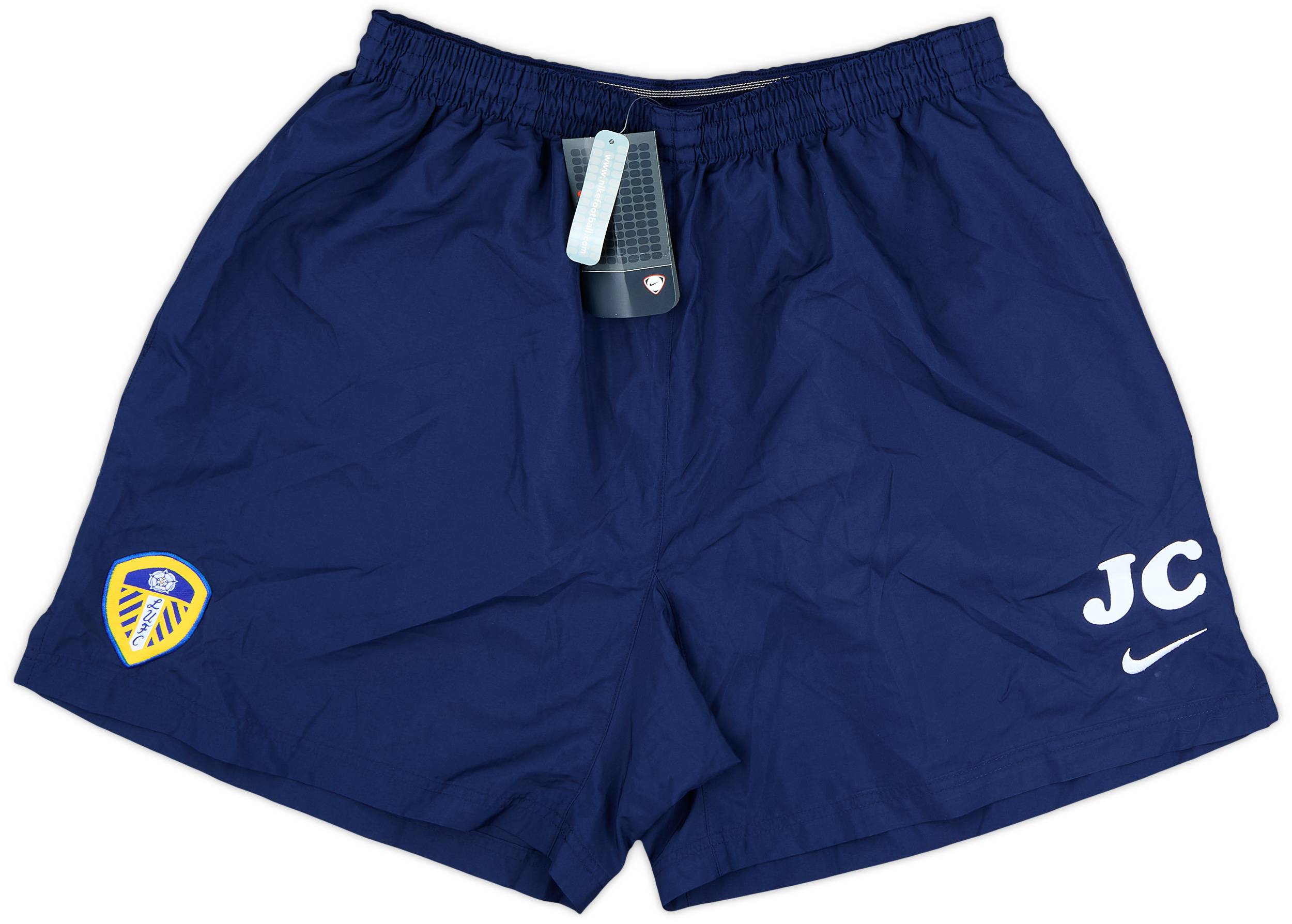2002-03 Leeds United Nike Staff Issue Training Shorts 'JC' (XL)