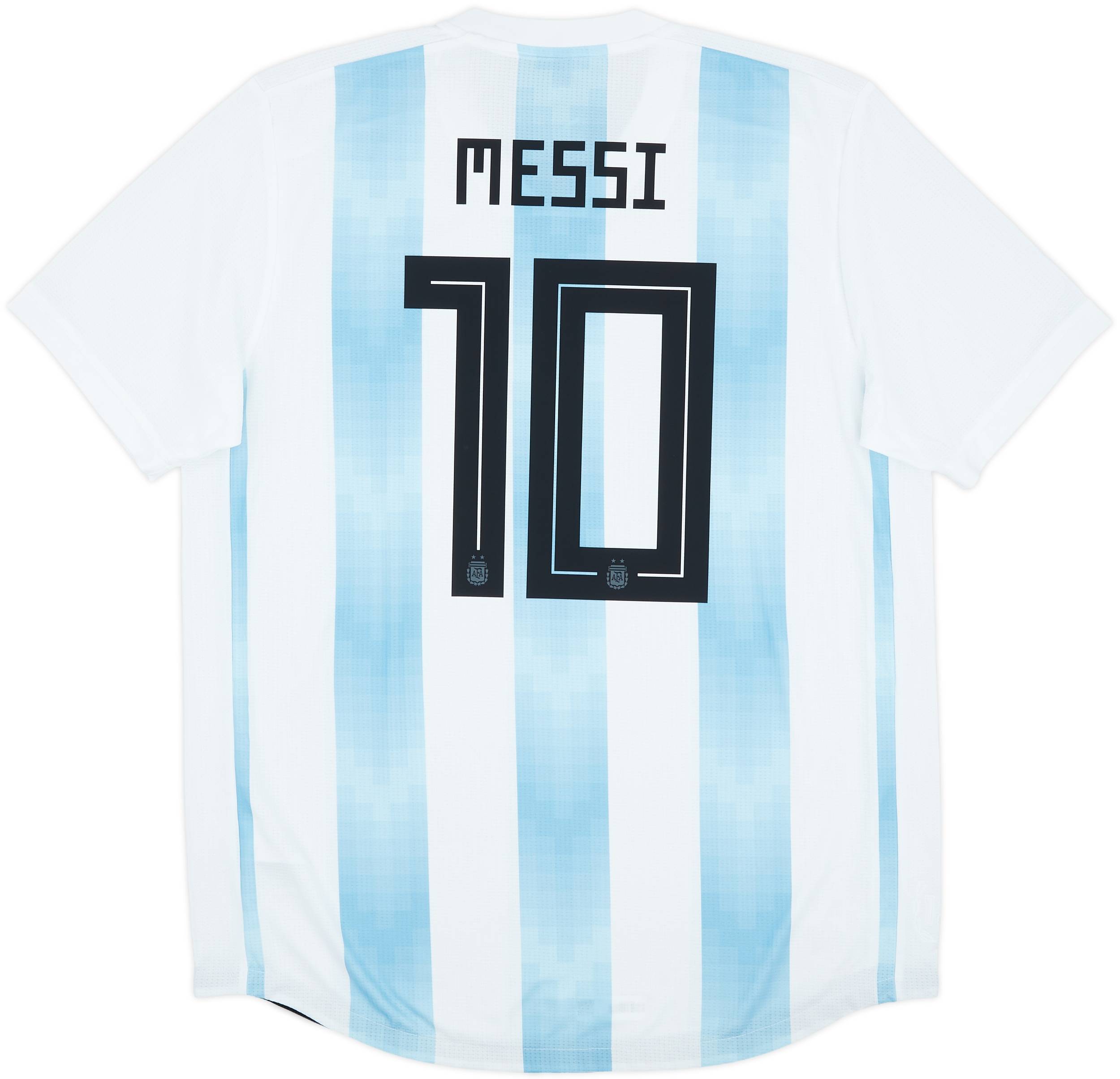 2018-19 Argentina Authentic Home Shirt Messi #10 (XL)