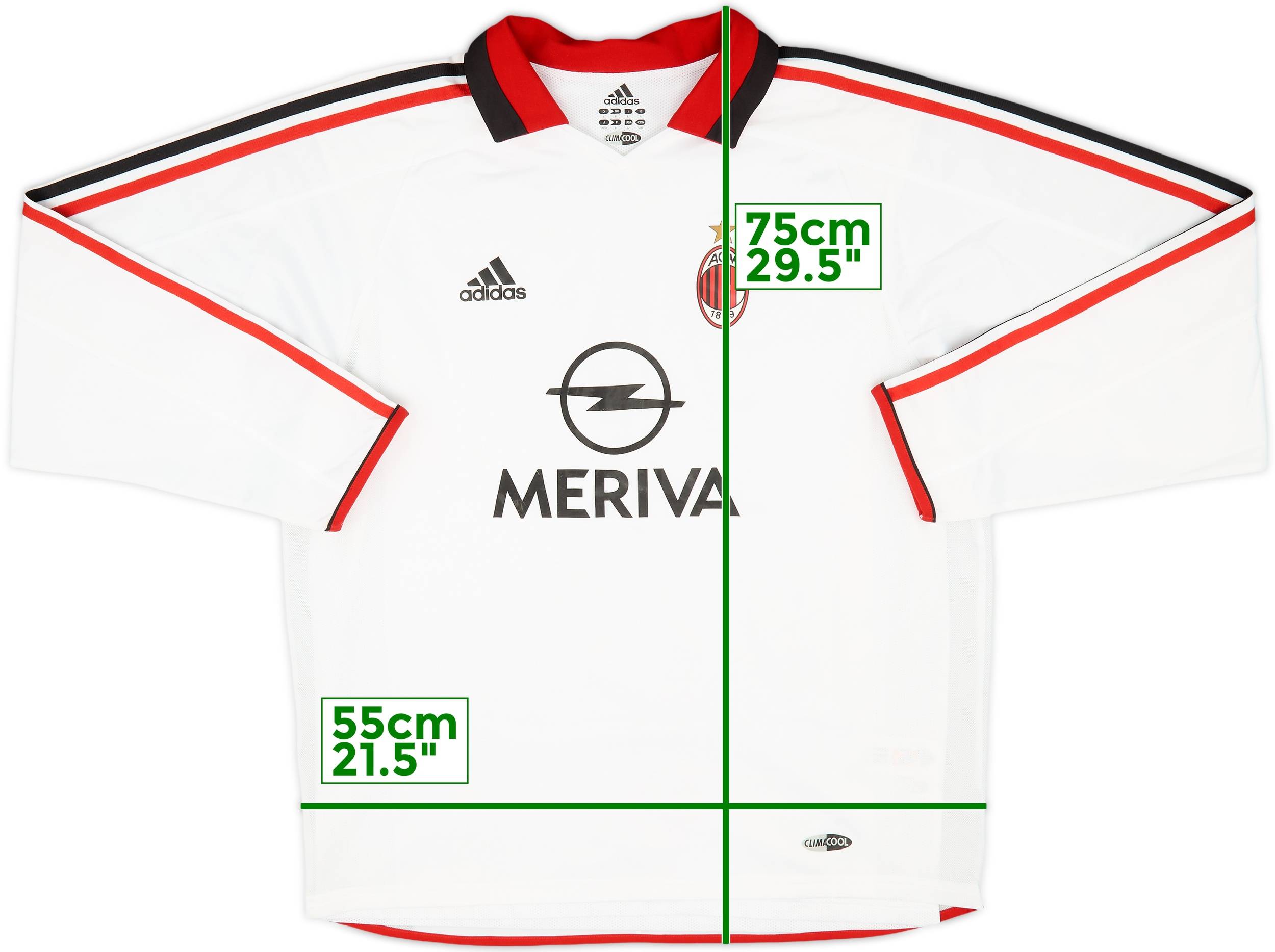 2003-04 AC Milan Player Issue Away L/S Shirt #18 - 9/10 - (L)