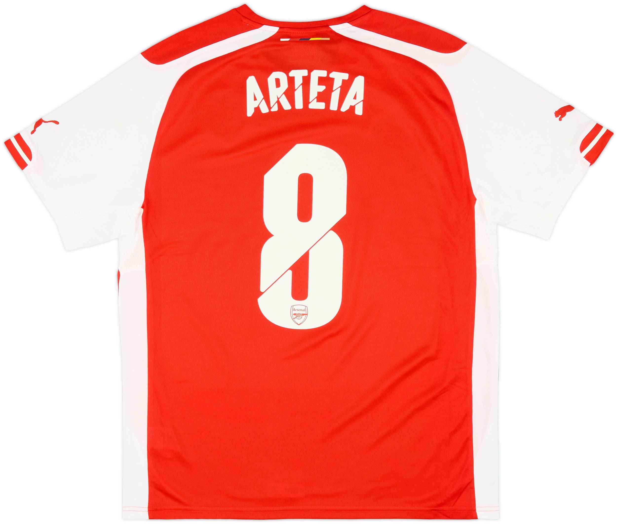 2014-15 Arsenal Home Shirt Arteta #8 (L)