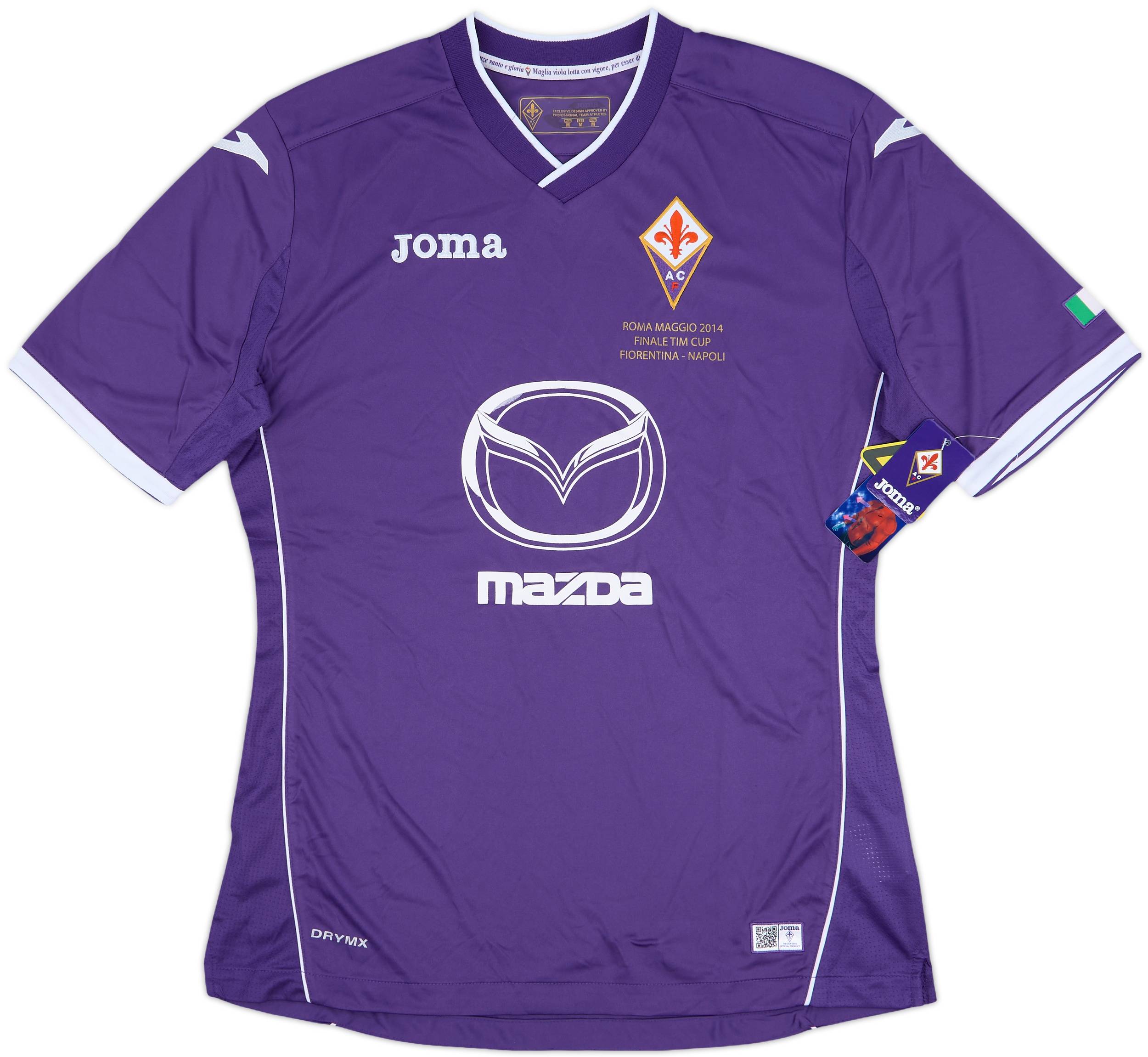 2013-14 Fiorentina 'Finale Coppa Italia' Home Shirt (M)