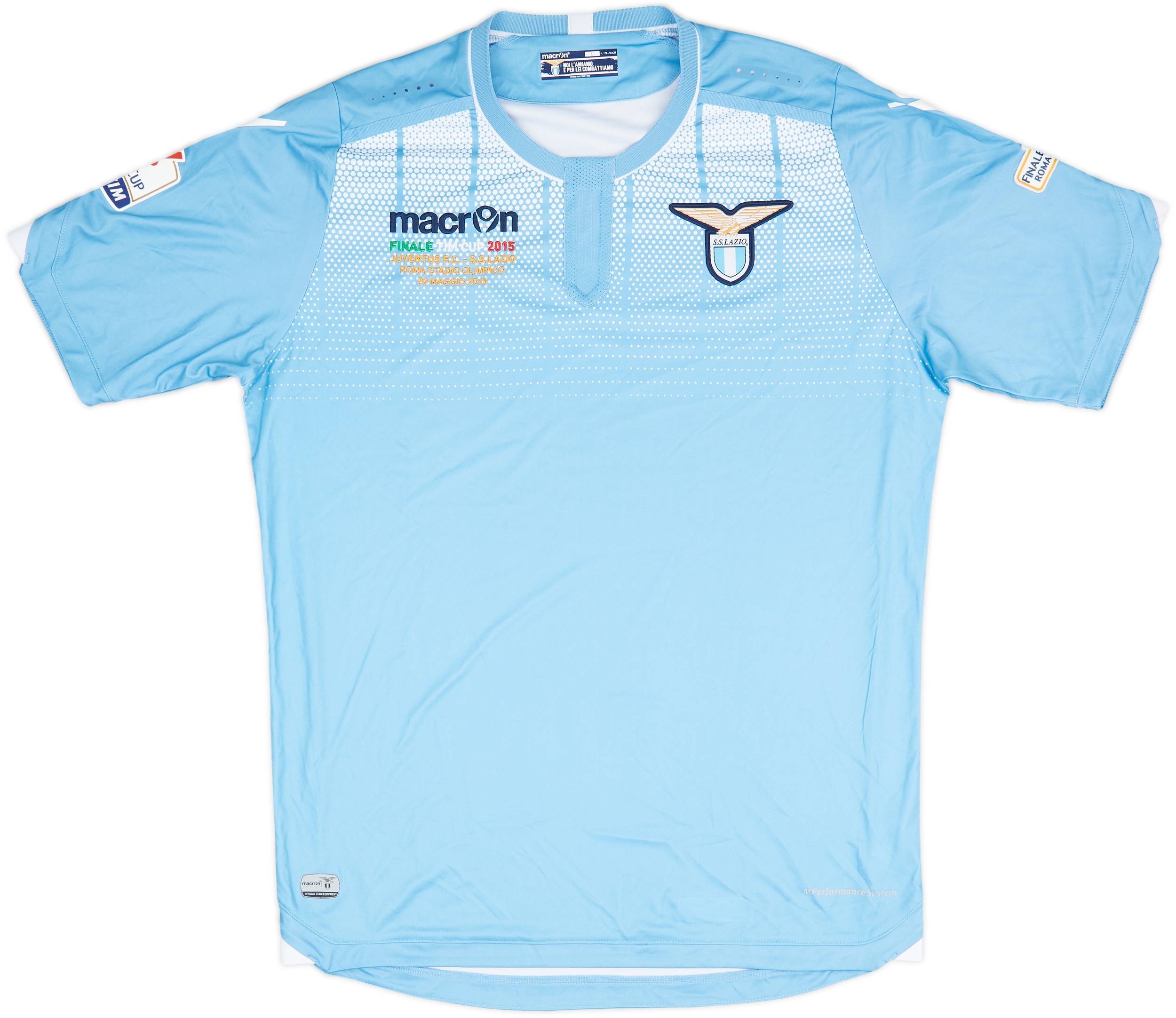 2015-16 Lazio 'Finale TIM Cup' Home Shirt - 9/10 - (L)