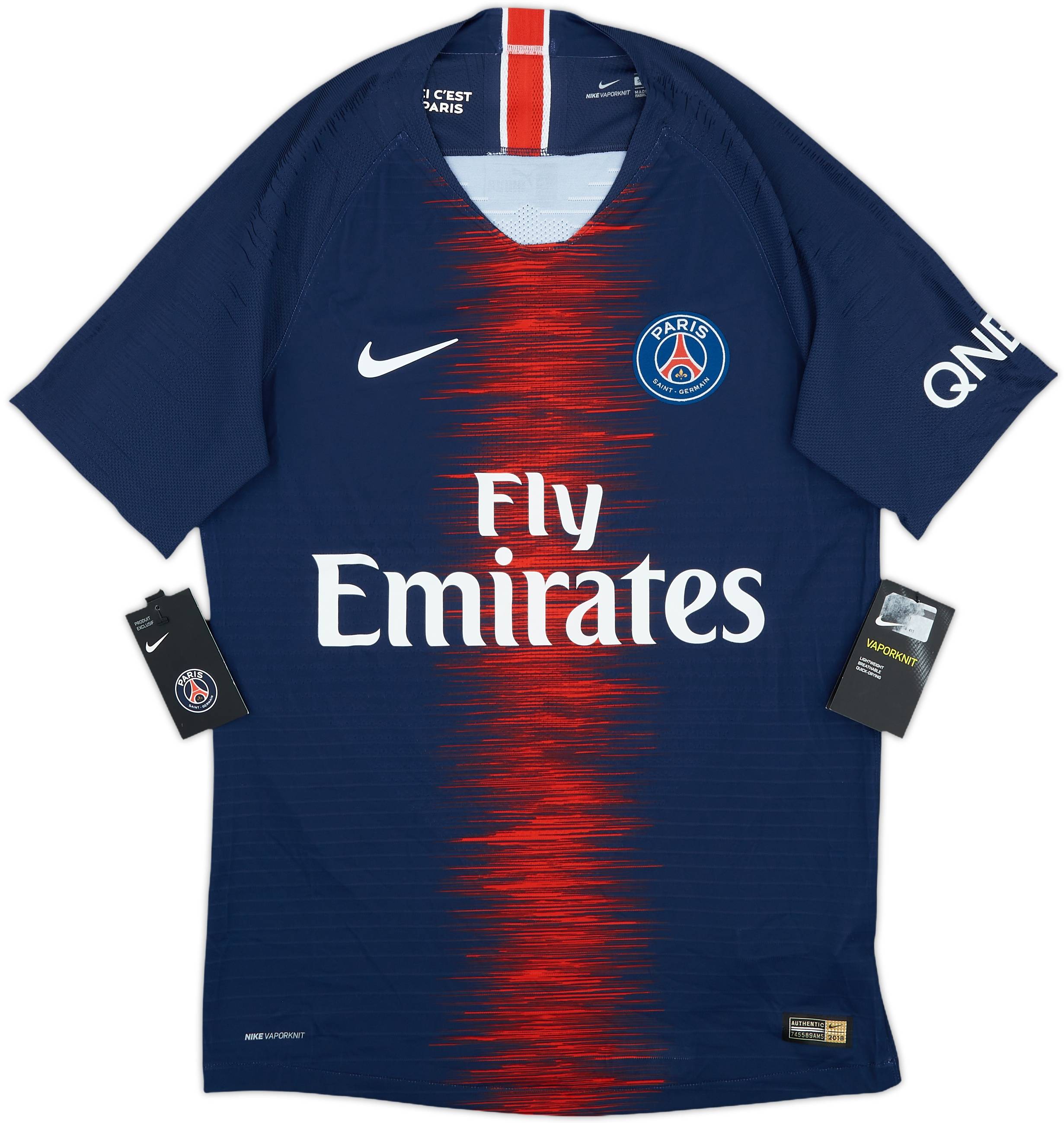 2018-19 Paris Saint-Germain Authentic Home Shirt Mbappe #7 (S)