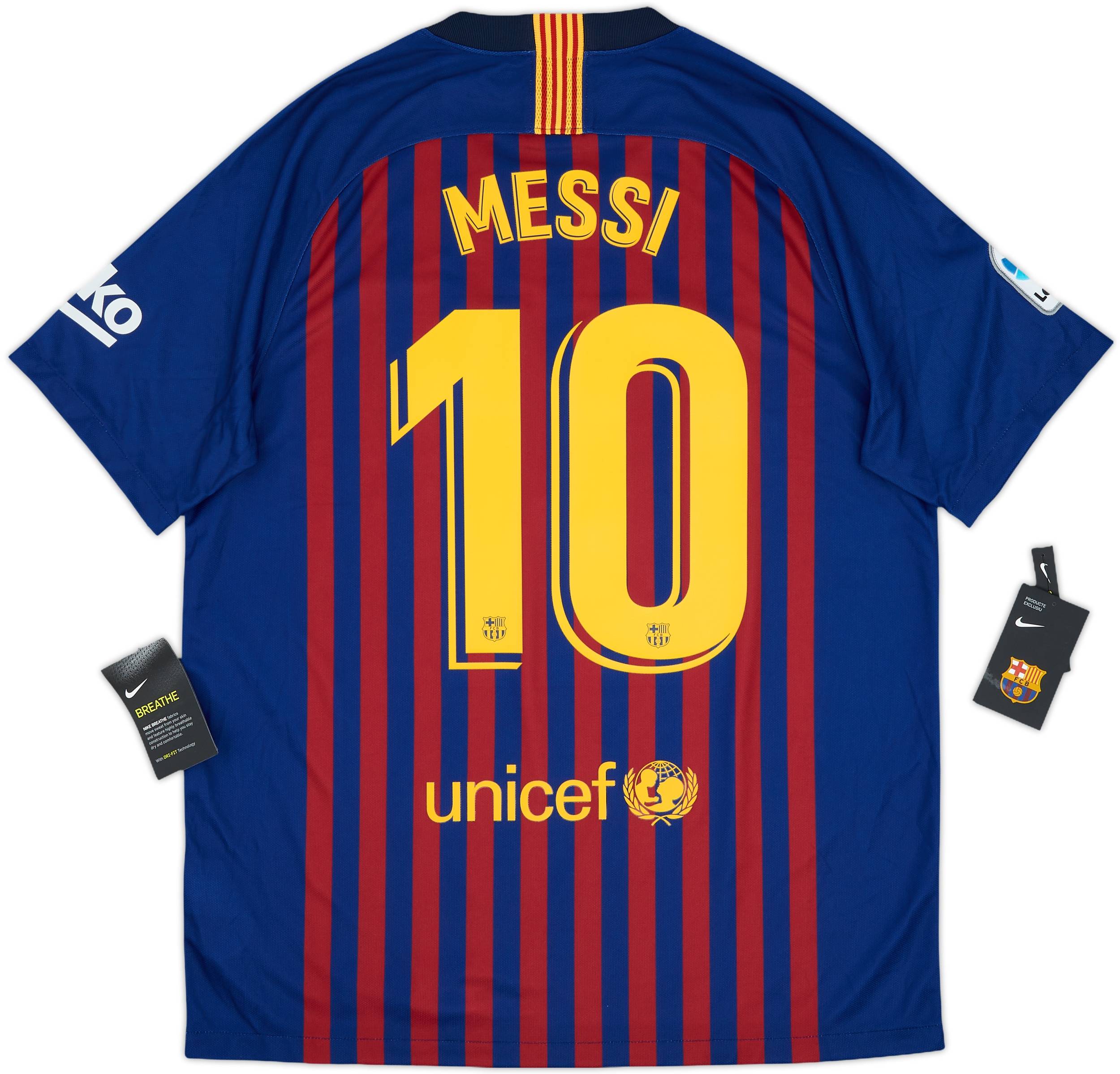 2018-19 Barcelona Home Shirt Messi #10 (L)
