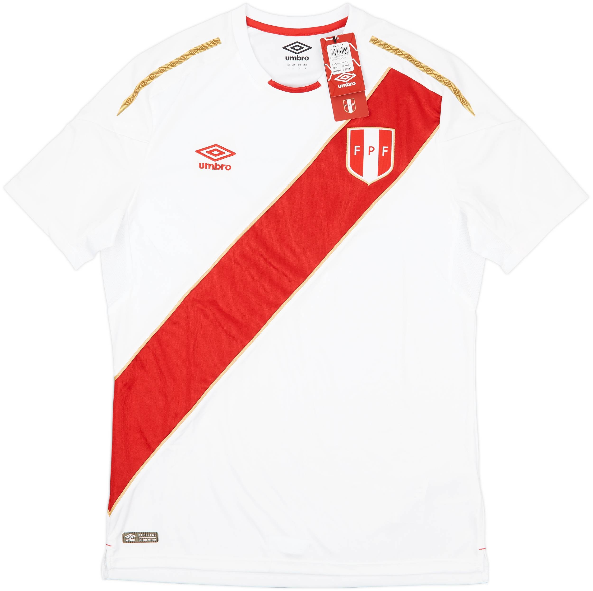 2018 Peru Home Shirt (L)