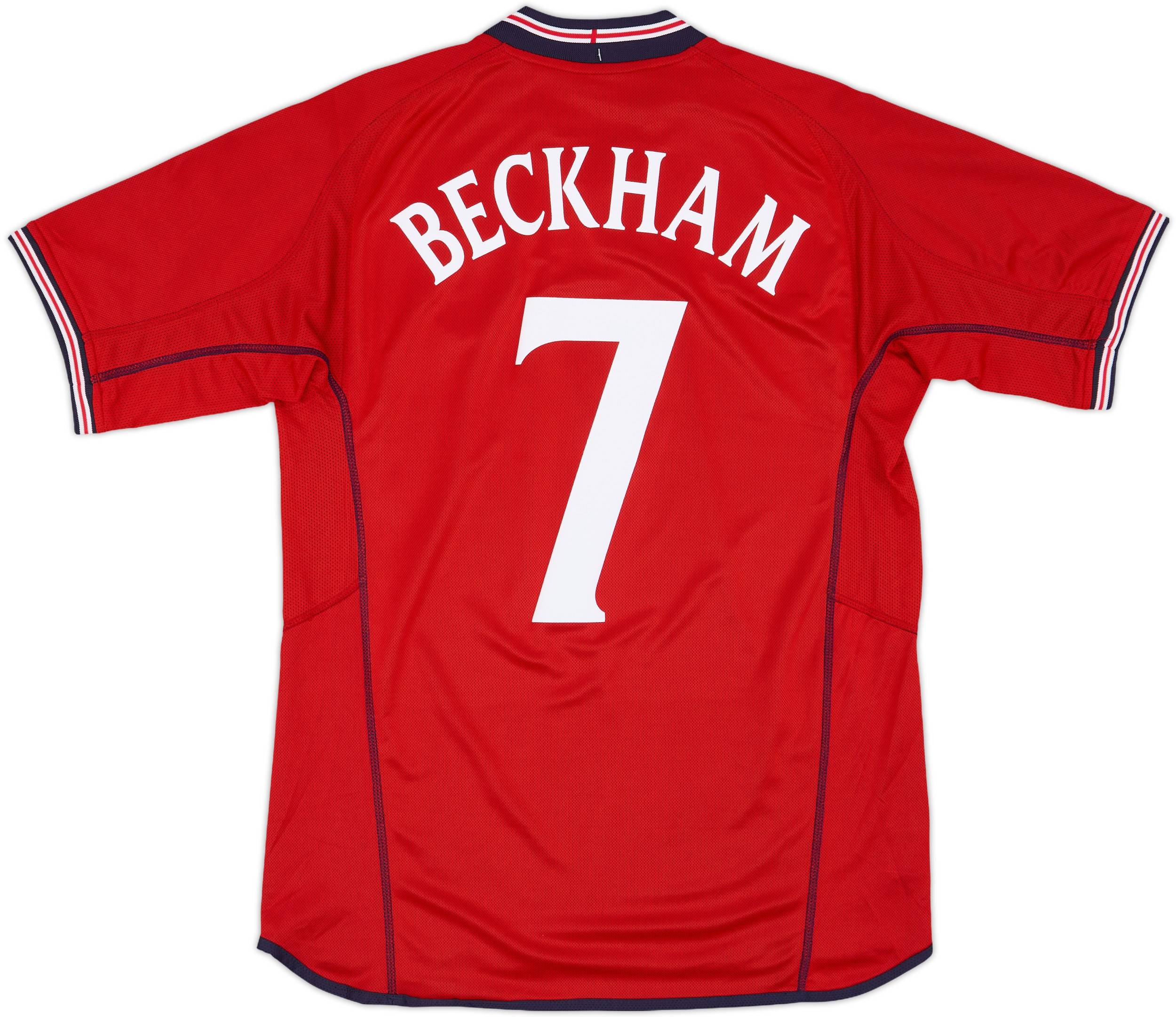 2002-04 England Away Shirt Beckham #7 (M)