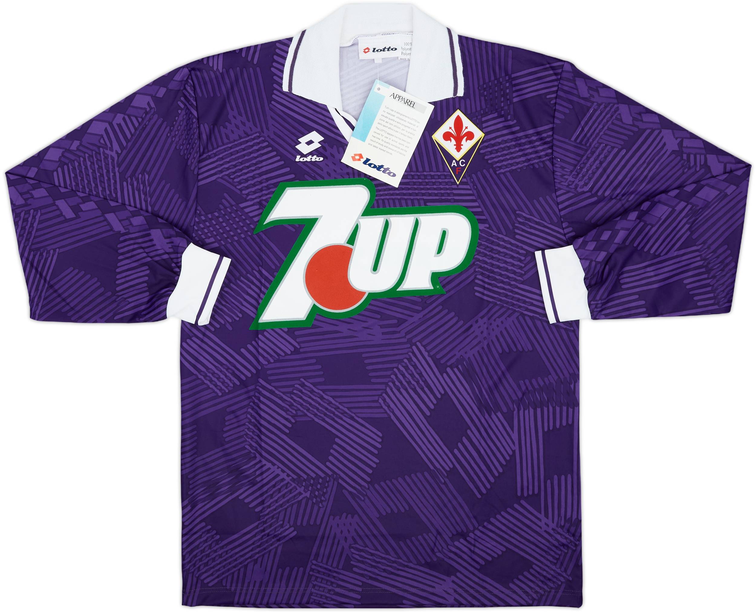 1992-93 Fiorentina Player Issue Home L/S Shirt (M)