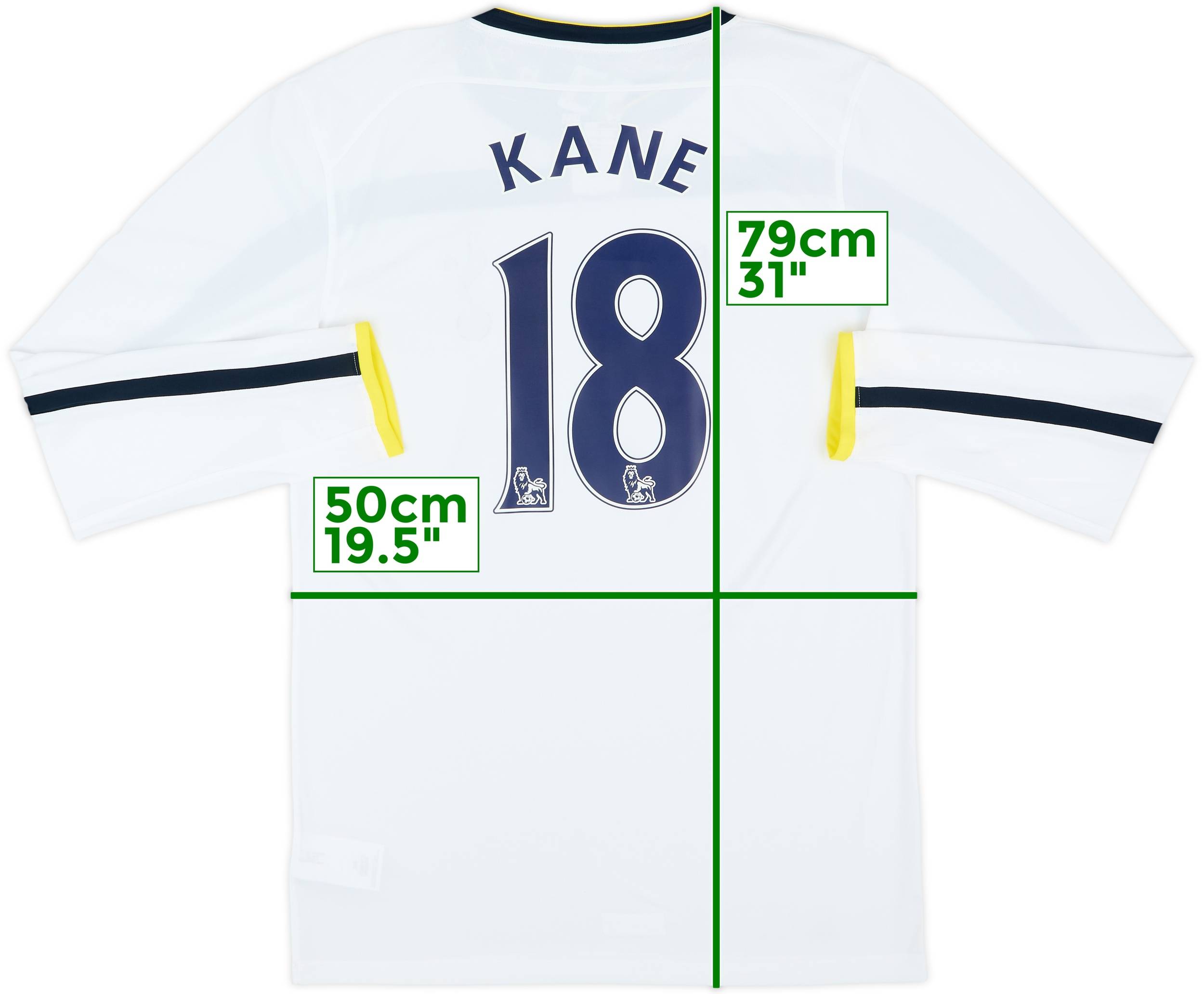 2014-15 Tottenham Home L/S Shirt Kane #18 (L)