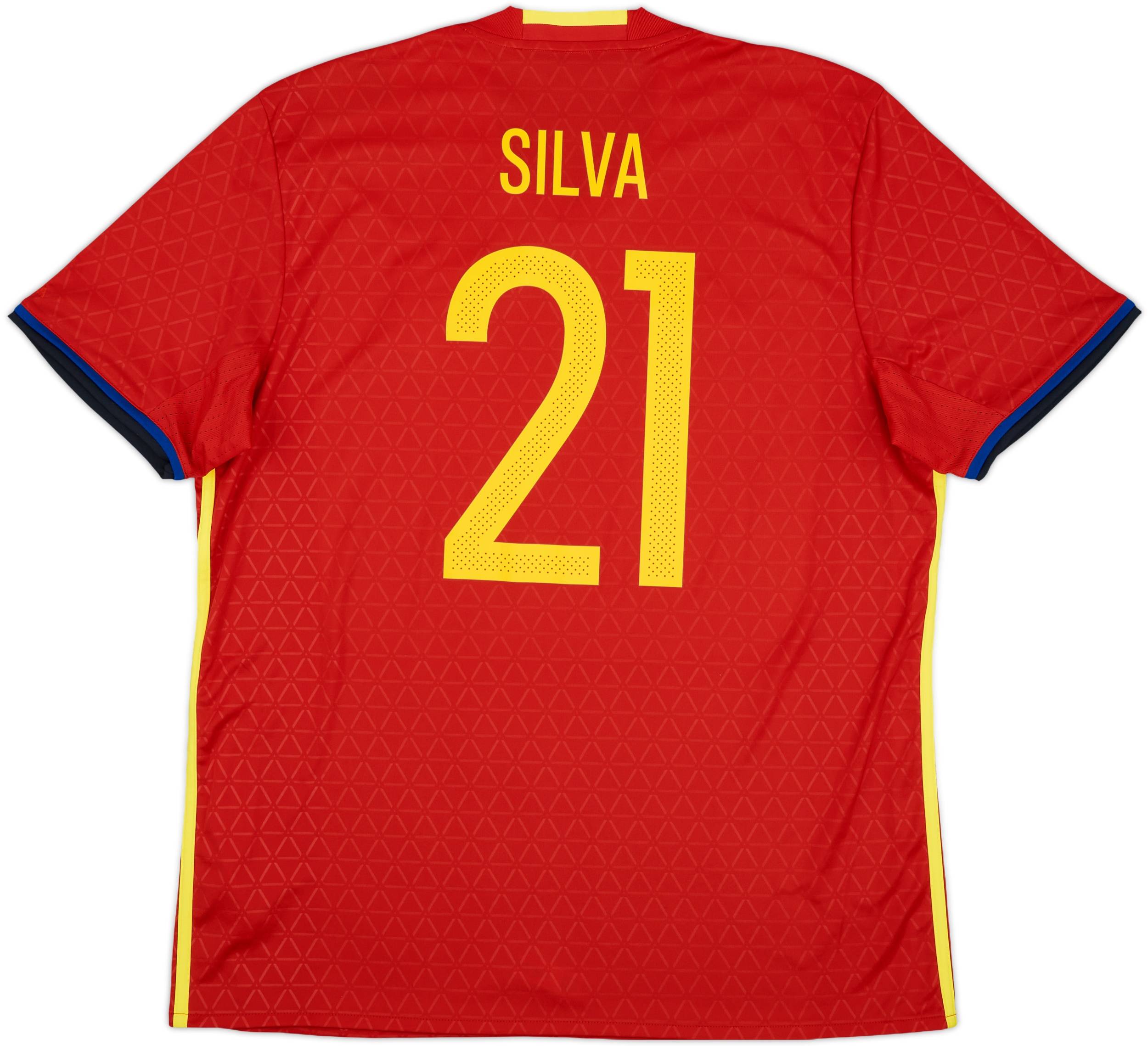2016-17 Spain Home Shirt Silva #21 (XL)