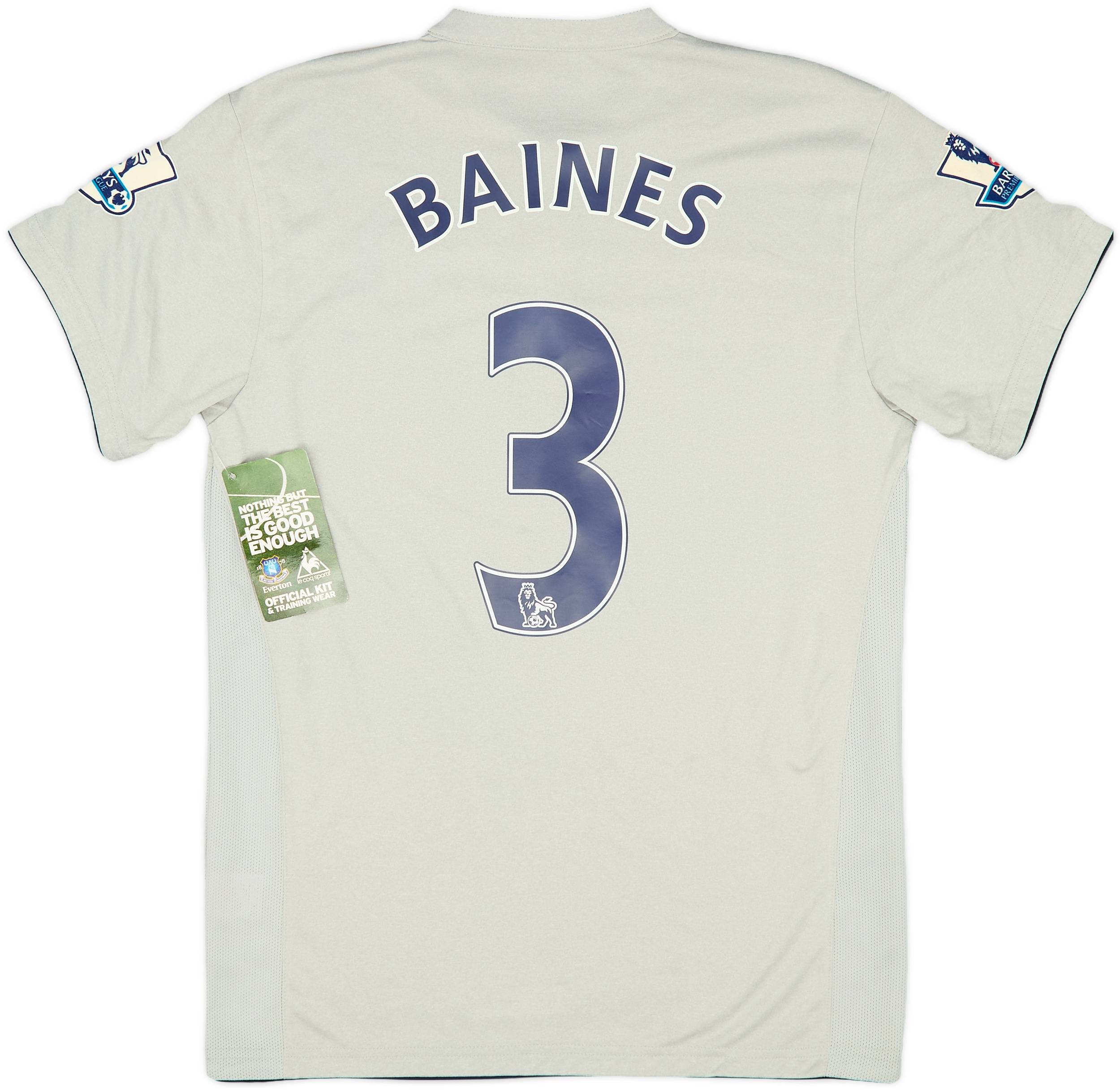 2011-12 Everton Third Shirt Baines #3 (S)