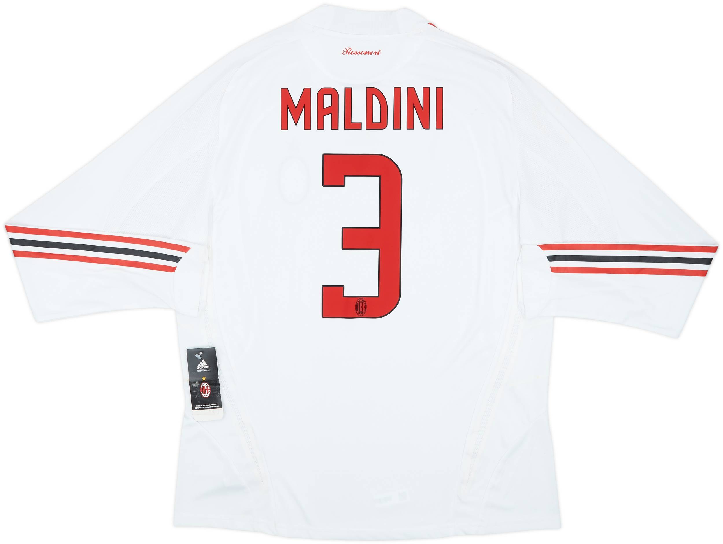 AC MILAN #3 MALDINI 08-09 AWAY 在籍最終シーズン - メルカリ