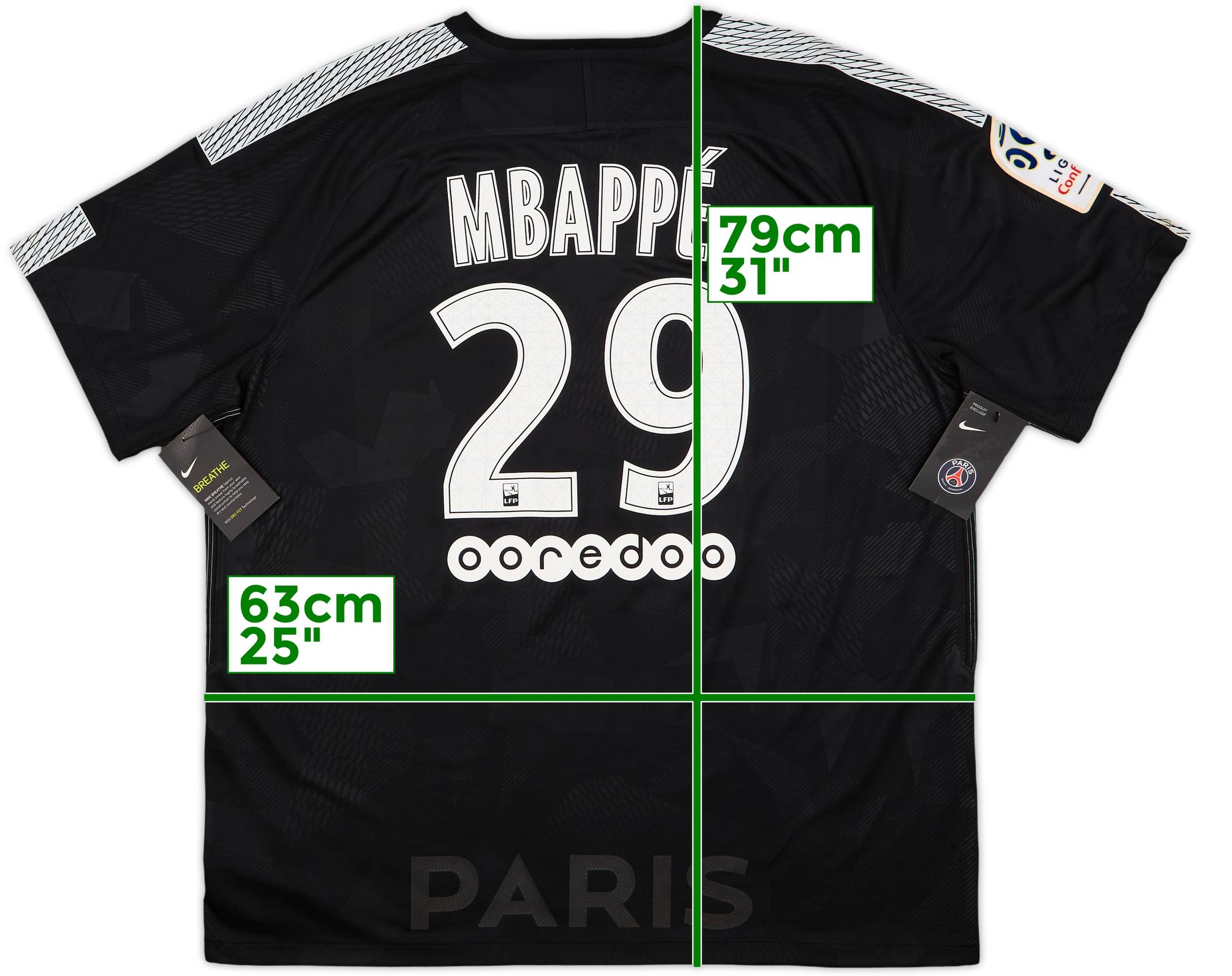 #29 エンバペ　ムバッペ　エムバペ　17-18 PSG 3rd　ユニフォーム 2017-18 Paris Saint-Germain Third Shirt Mbappe #29 (XXL)
